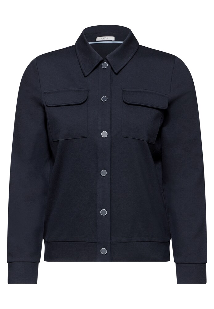 CECIL Leichte Sweatjacke Damen Größe XXL blau