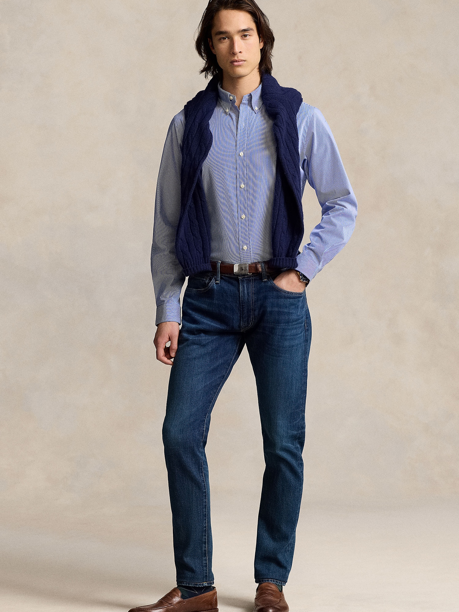 Polo Ralph Lauren Camisa  azul real / blanco – imagen 13
