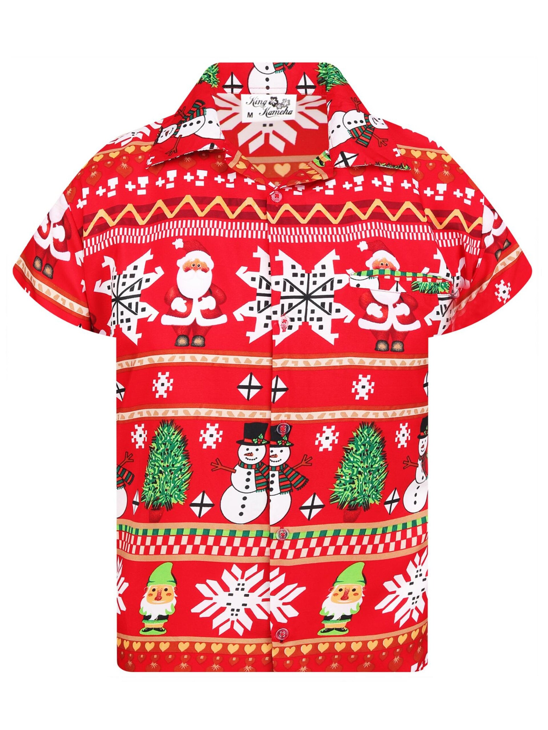 King Kameha Skjorta 'Christmas Rows' herr