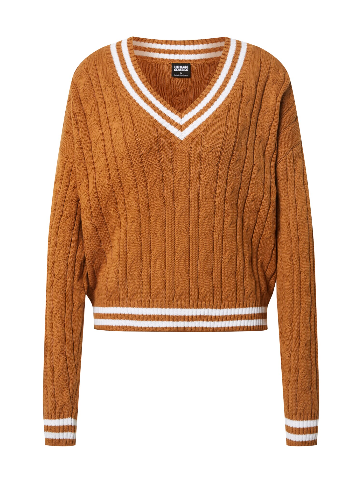 Urban Classics Megztinis  balta / ruda (konjako)