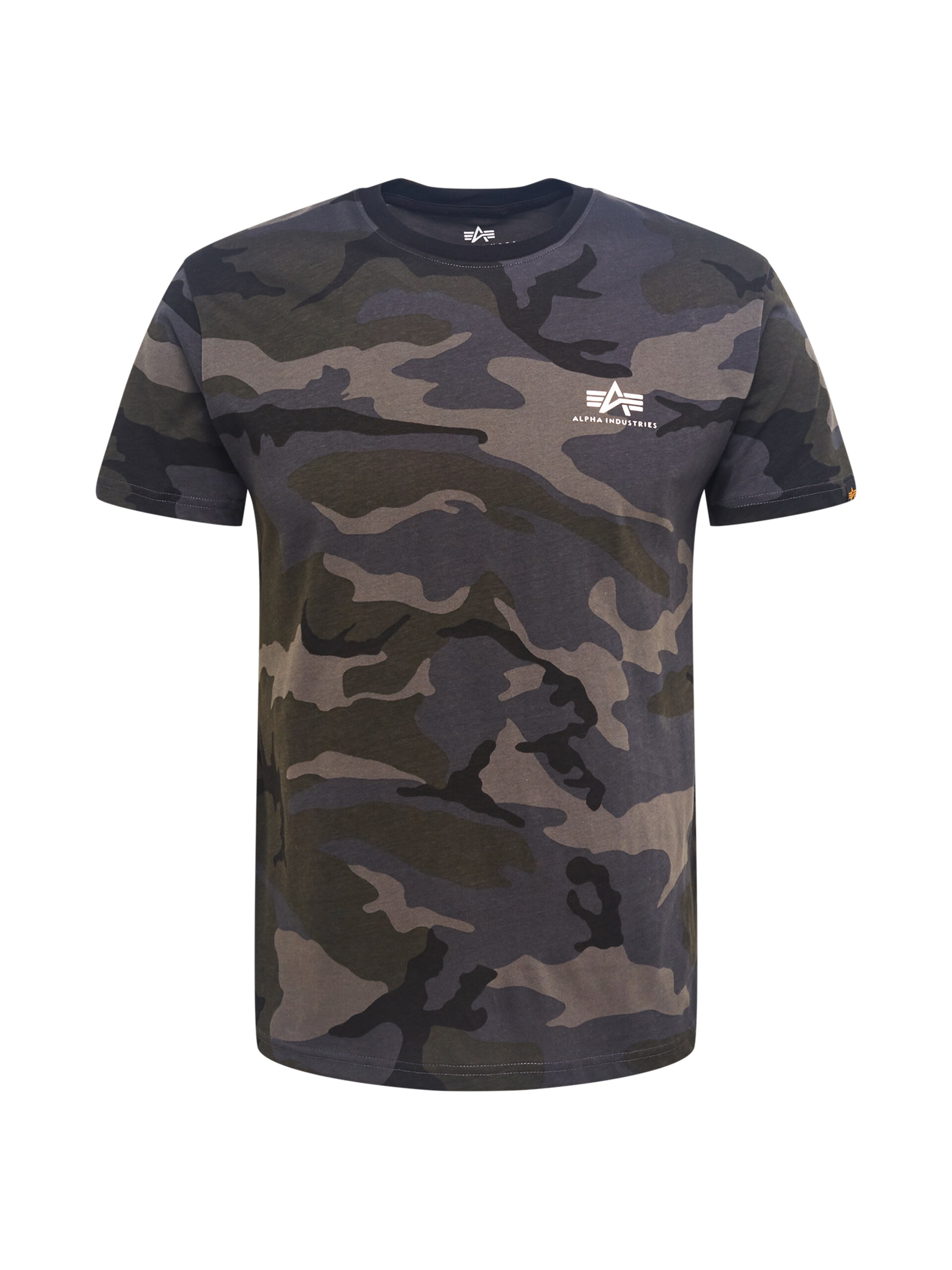 Alpha industries T-shirt mörkgrå / khaki / svart herr