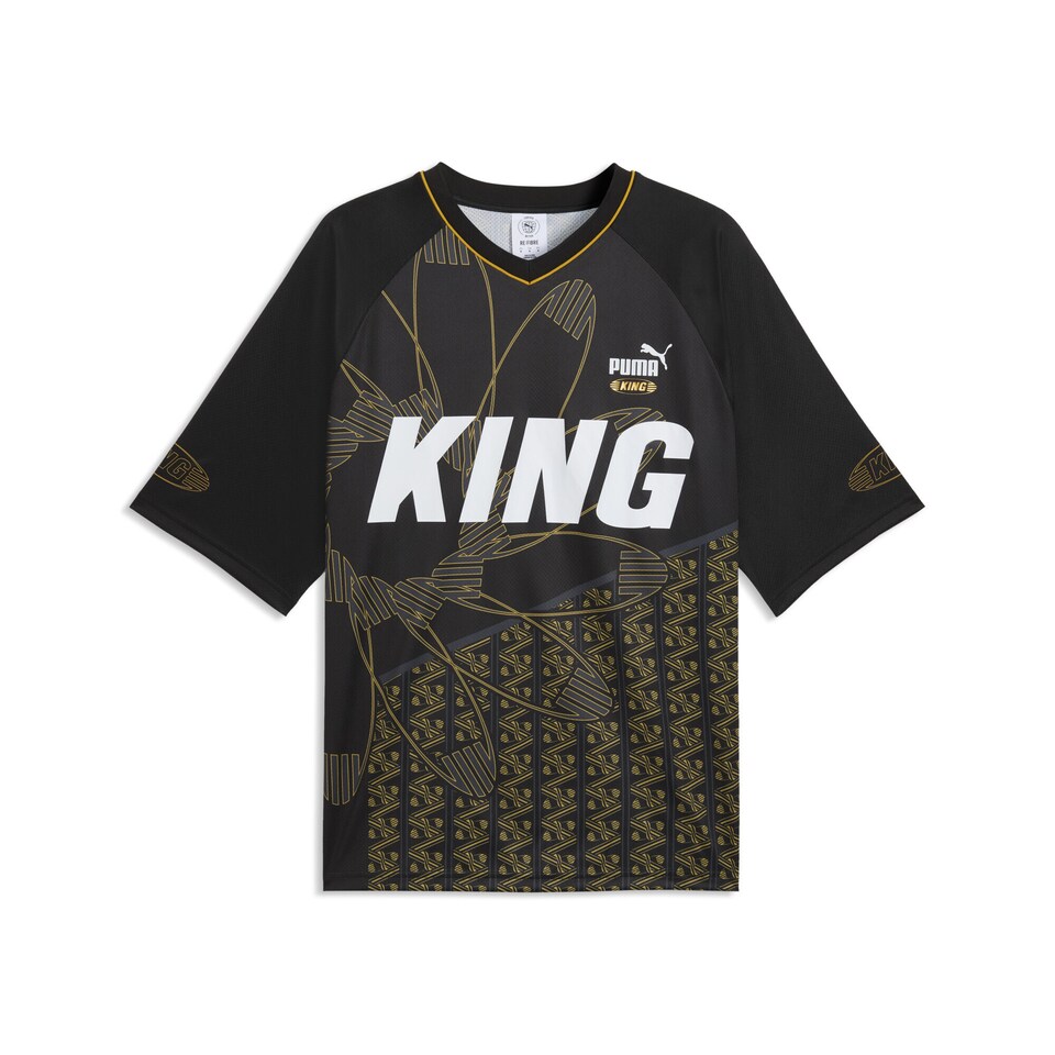 Trikå 'King' mörkgul / mörkgrå / svart