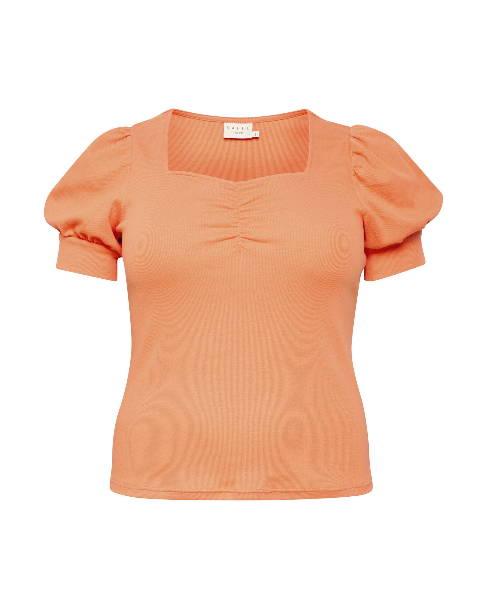 KAFFE CURVE Tricou Carina  roșu pepene