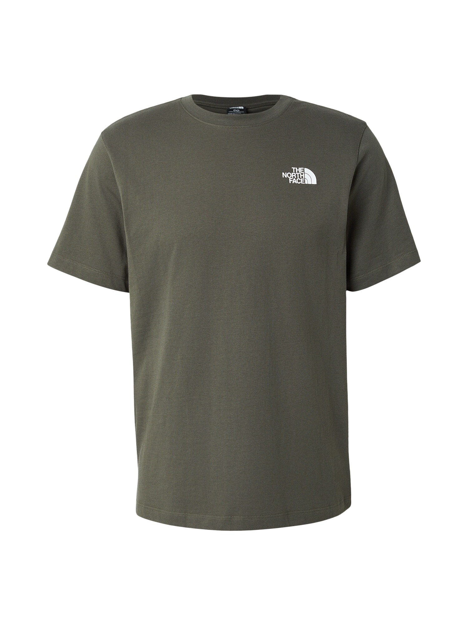 THE NORTH FACE Tricou  gri metalic / verde închis / alb