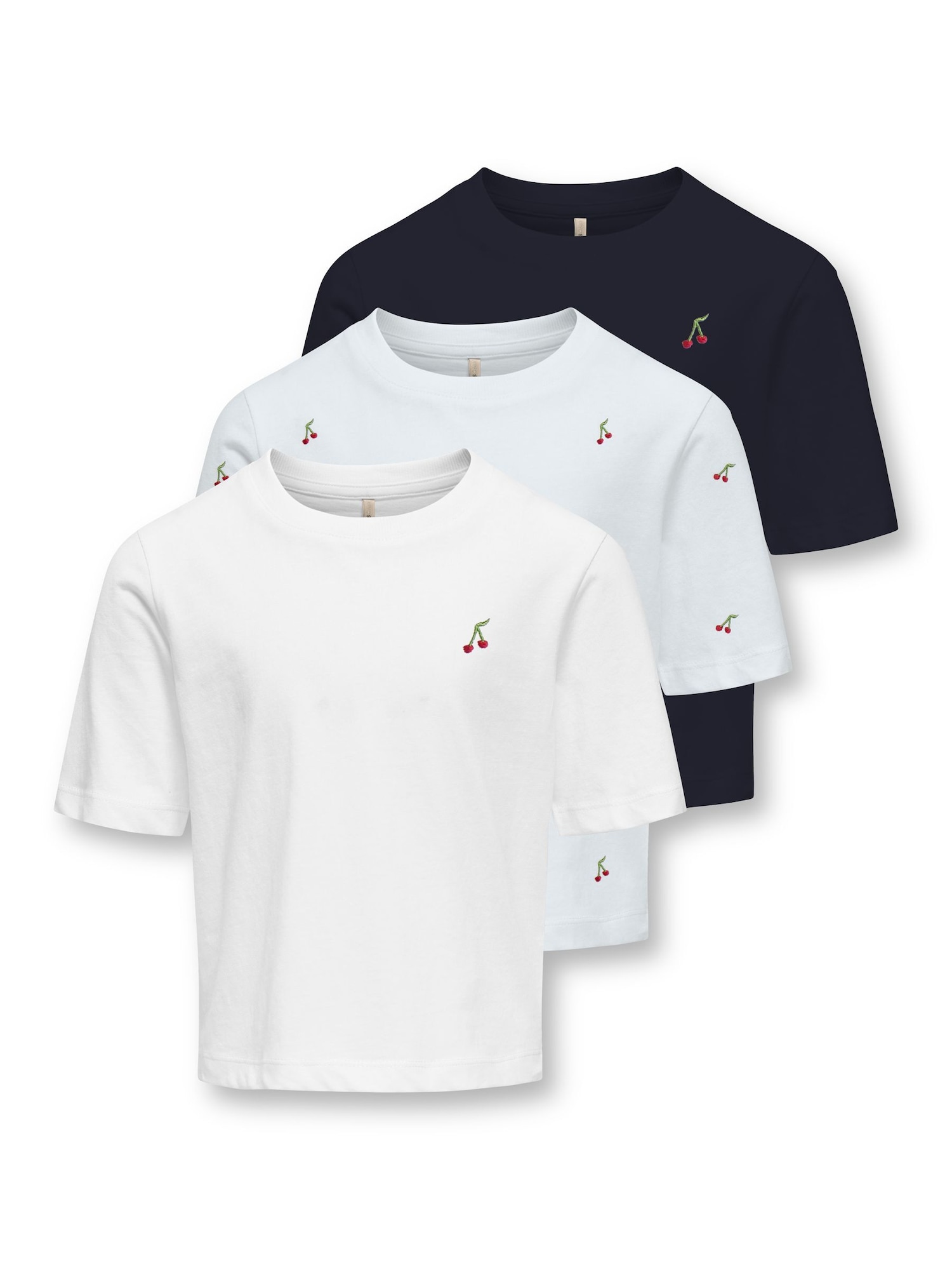ONLY GIRLS Tricou KOGRex Ketty albastru pastel / roșu / negru / alb