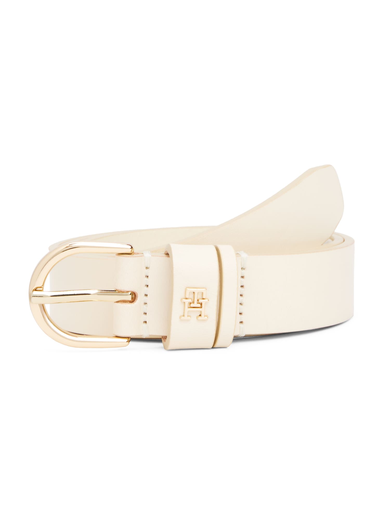 TOMMY HILFIGER Curea ESSENTIAL EFFORTLESS  galben pastel