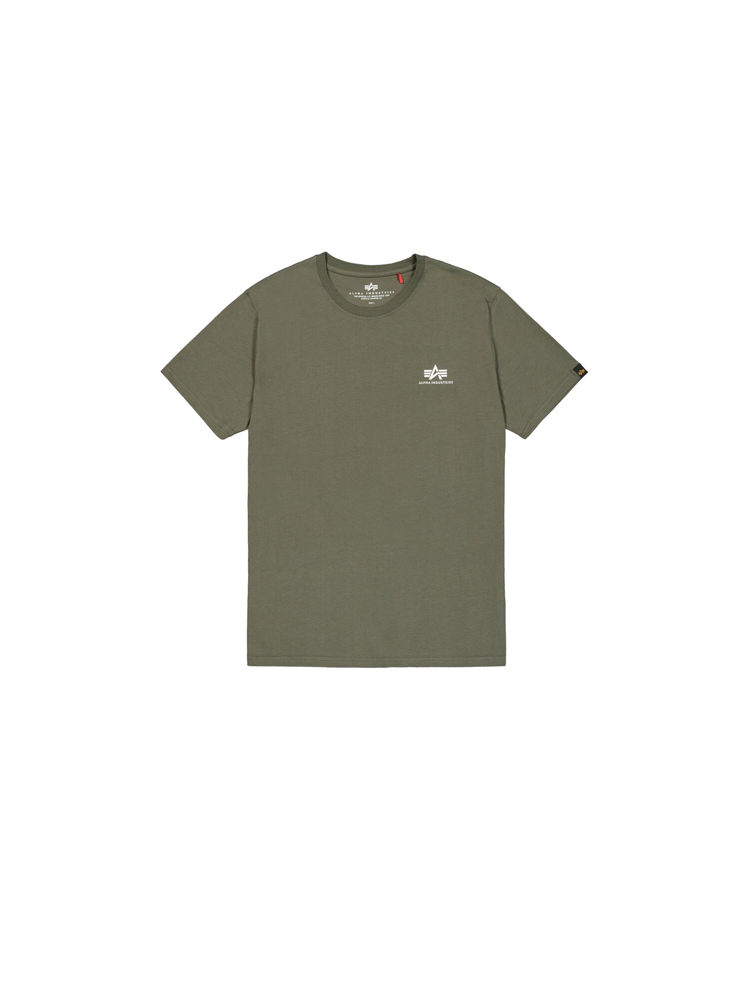 ALPHA INDUSTRIES Tricou  oliv / alb