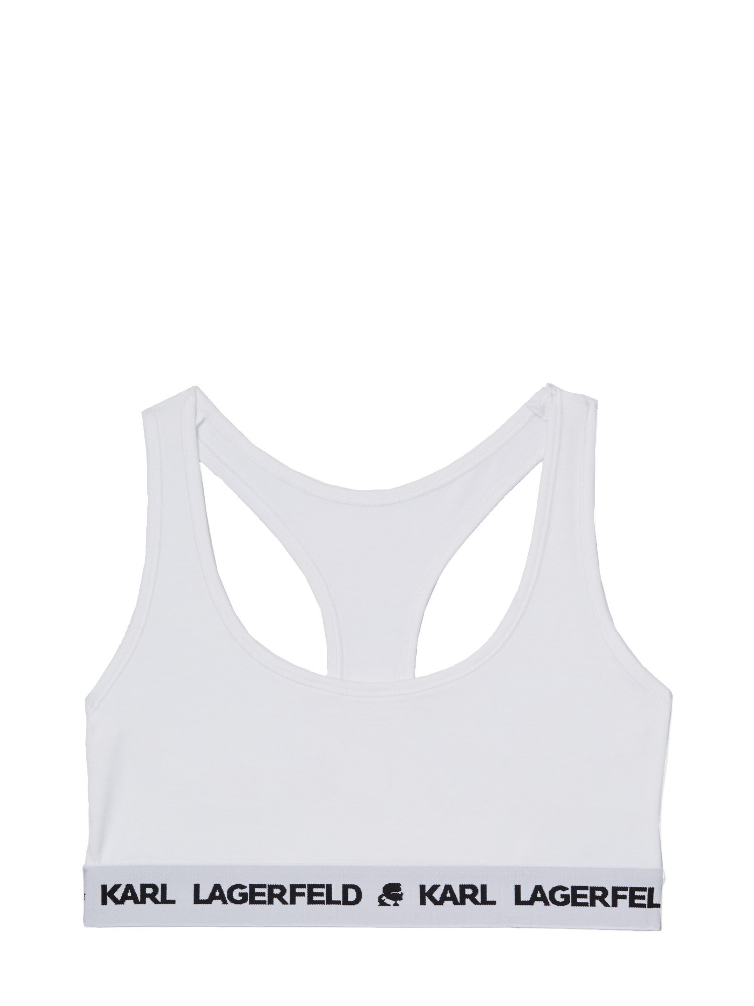 Karl Lagerfeld Sutien  negru / alb