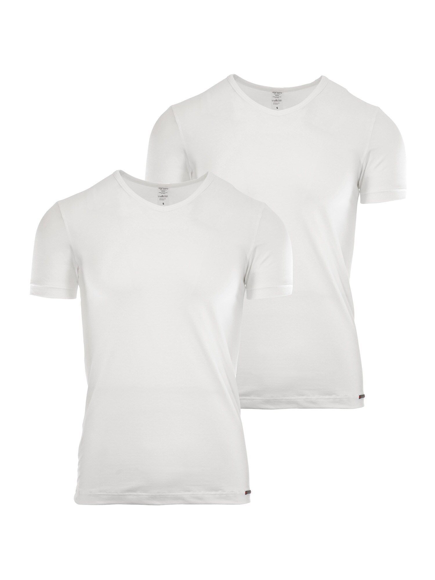 Thumbnail - Olaf Benz T-Shirt V-Neck RED 1601 2-Pack