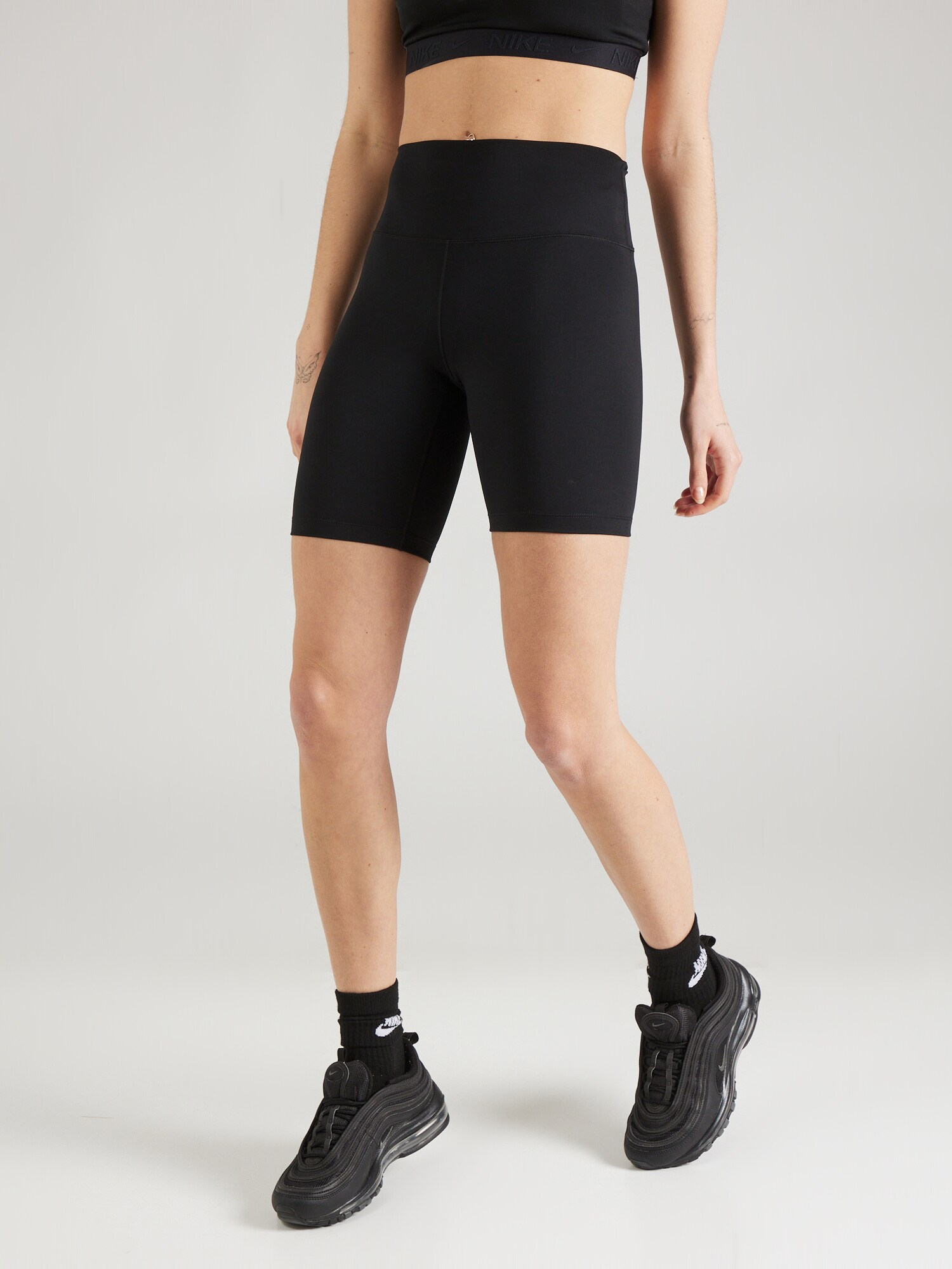 NIKE Sportnadrágok 'One'  világosszürke / fekete termék 2. képe