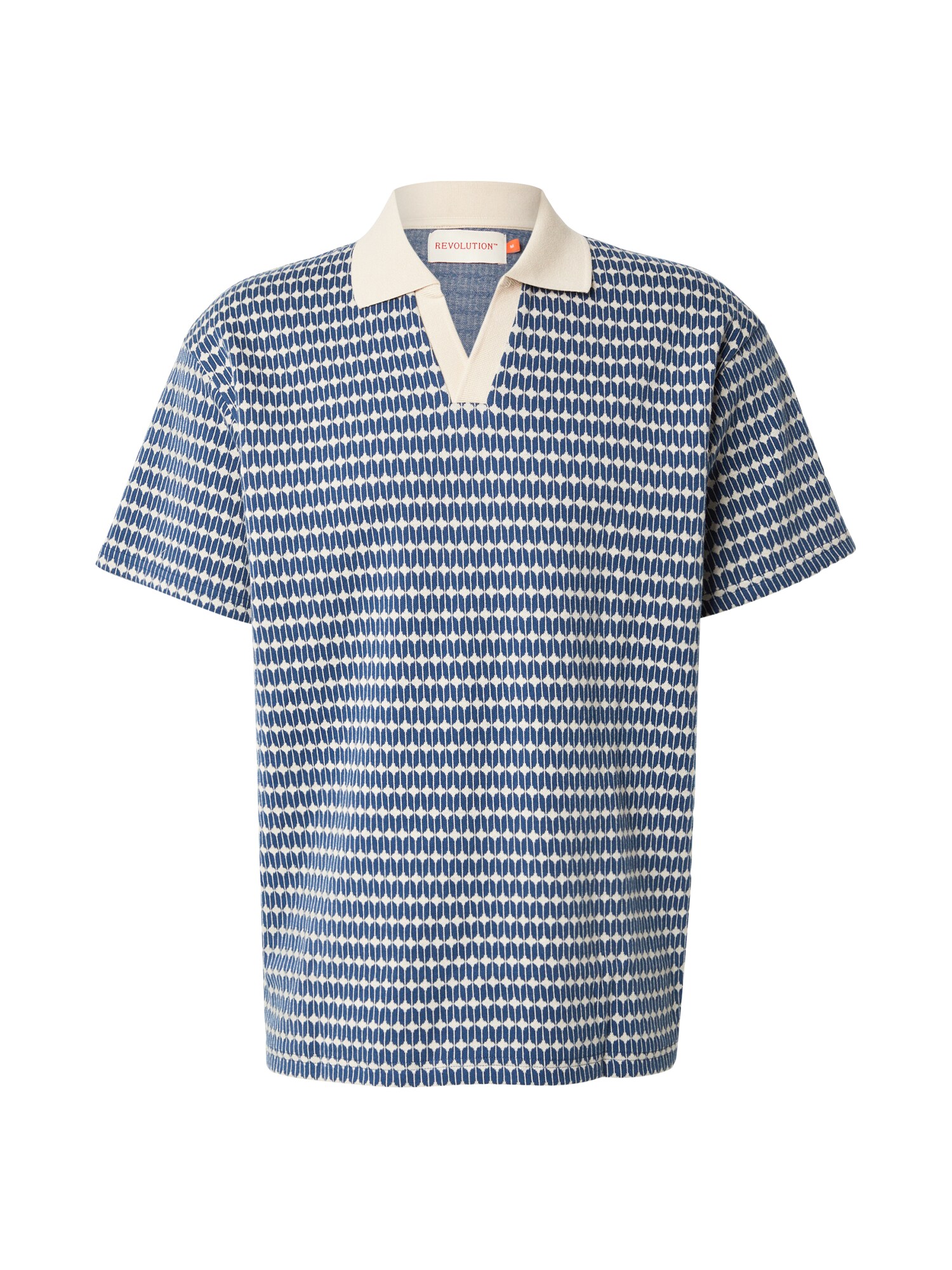 Revolution Tricou  crem / albastru regal