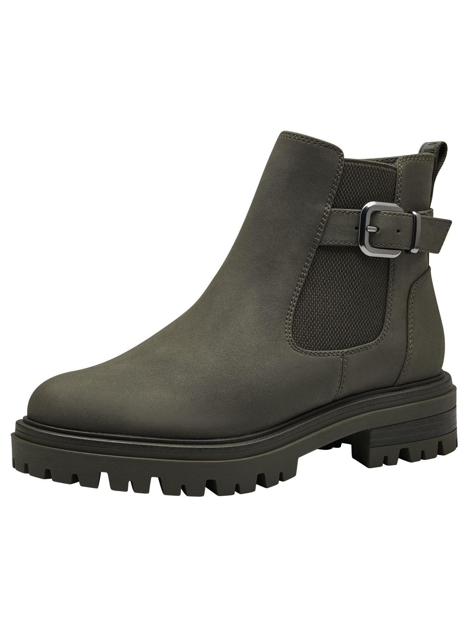 Tamaris Chelsea Boots  grøn / khaki