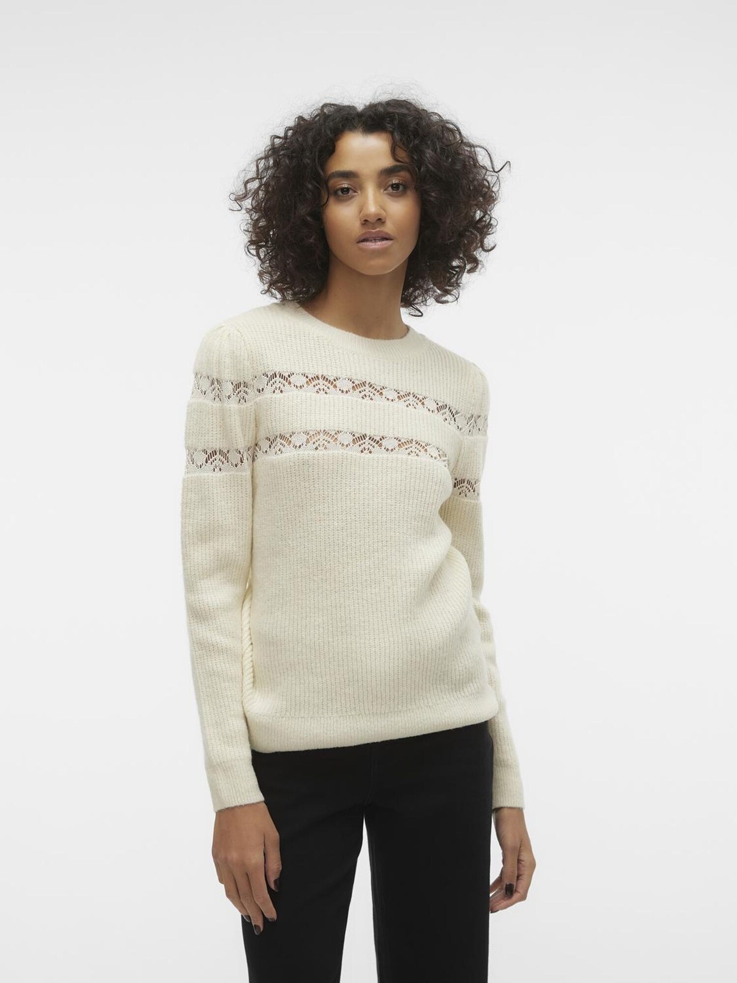 VERO MODA Pulóver 'EA'  bézs termék 2. képe