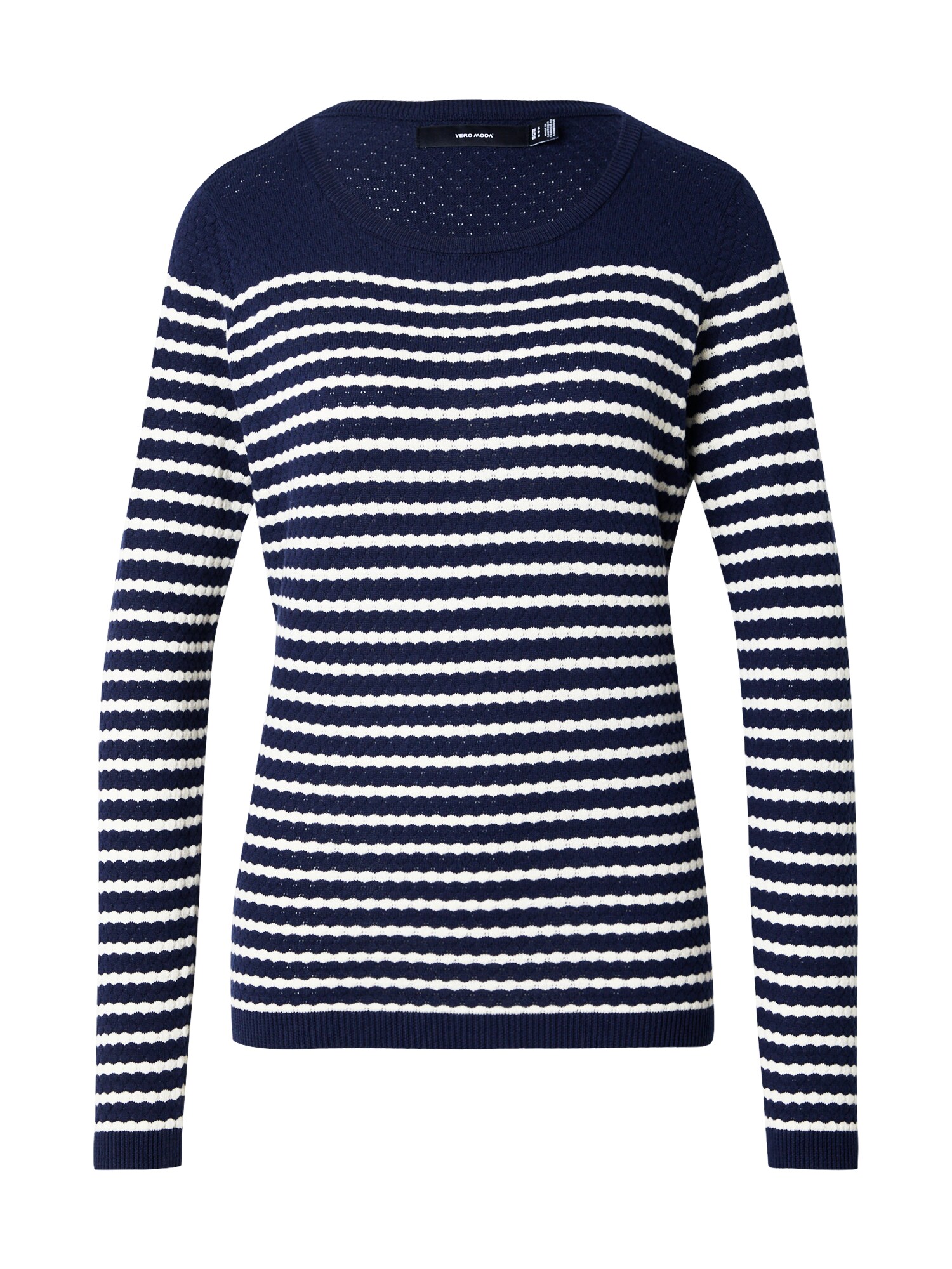 VERO MODA Sveter 'VMCARE'  modrá / biela
