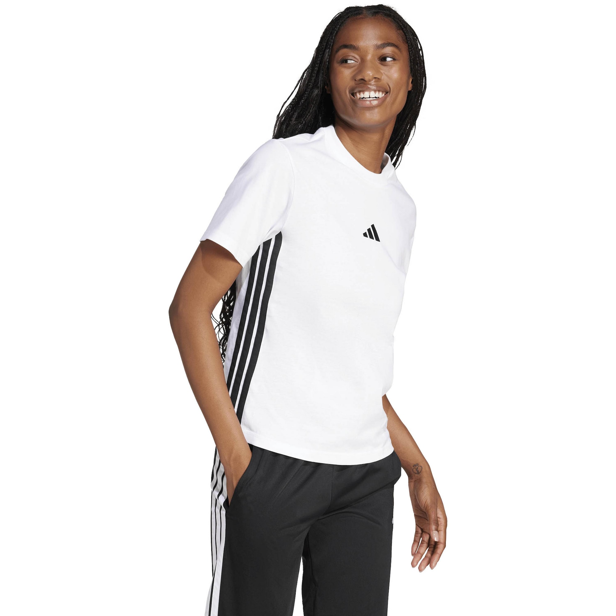 ADIDAS SPORTSWEAR Camiseta funcional 'Essentials' negro / blanco – imagen 16