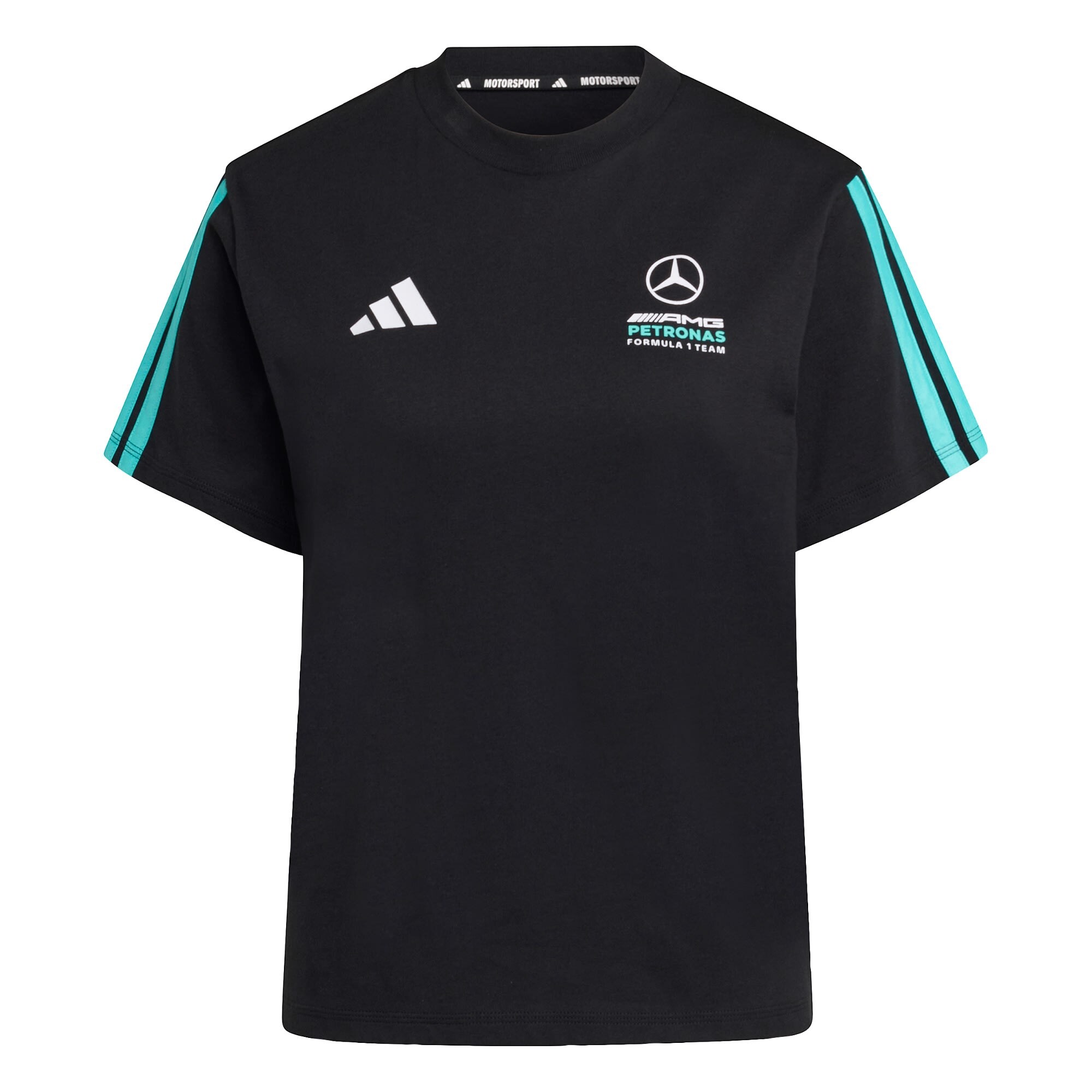 Adidas Performance Functioneel Shirt 'Mercedes-Amg Petronas Formula 1 Team Dna' Aqua / Zwart / Wit