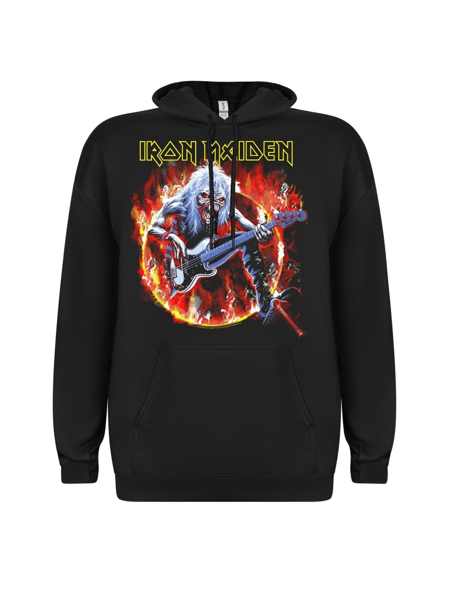 Iron Maiden Sudadera 'Iron Maiden Eddie Live Flames Kapuzenpullover' negro – imagen 1