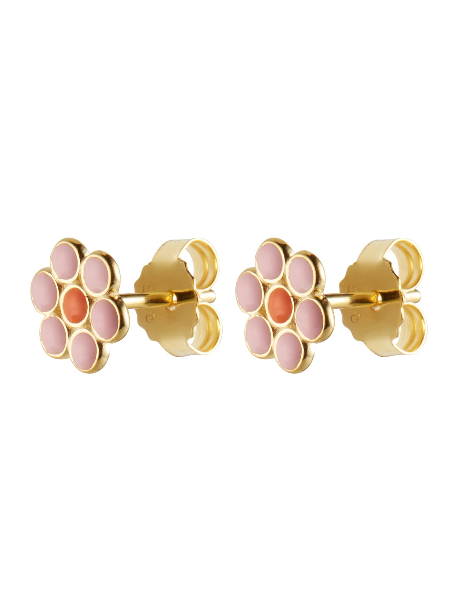 ENAMEL Copenhagen Brincos 'Blossom'  ouro / laranja / cor-de-rosa