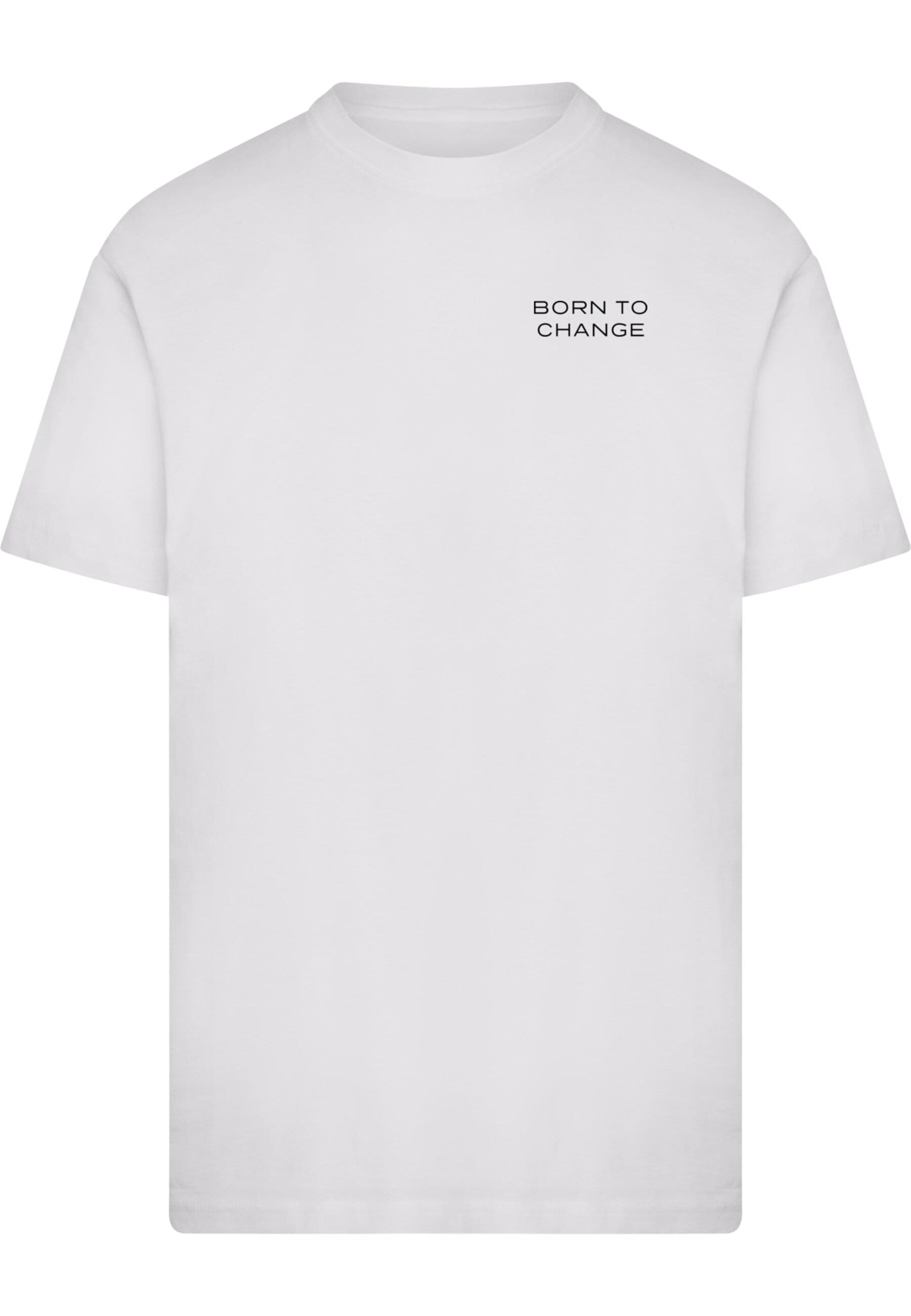 Mister Tee T-shirt 'Born To Change' grå / svart herr