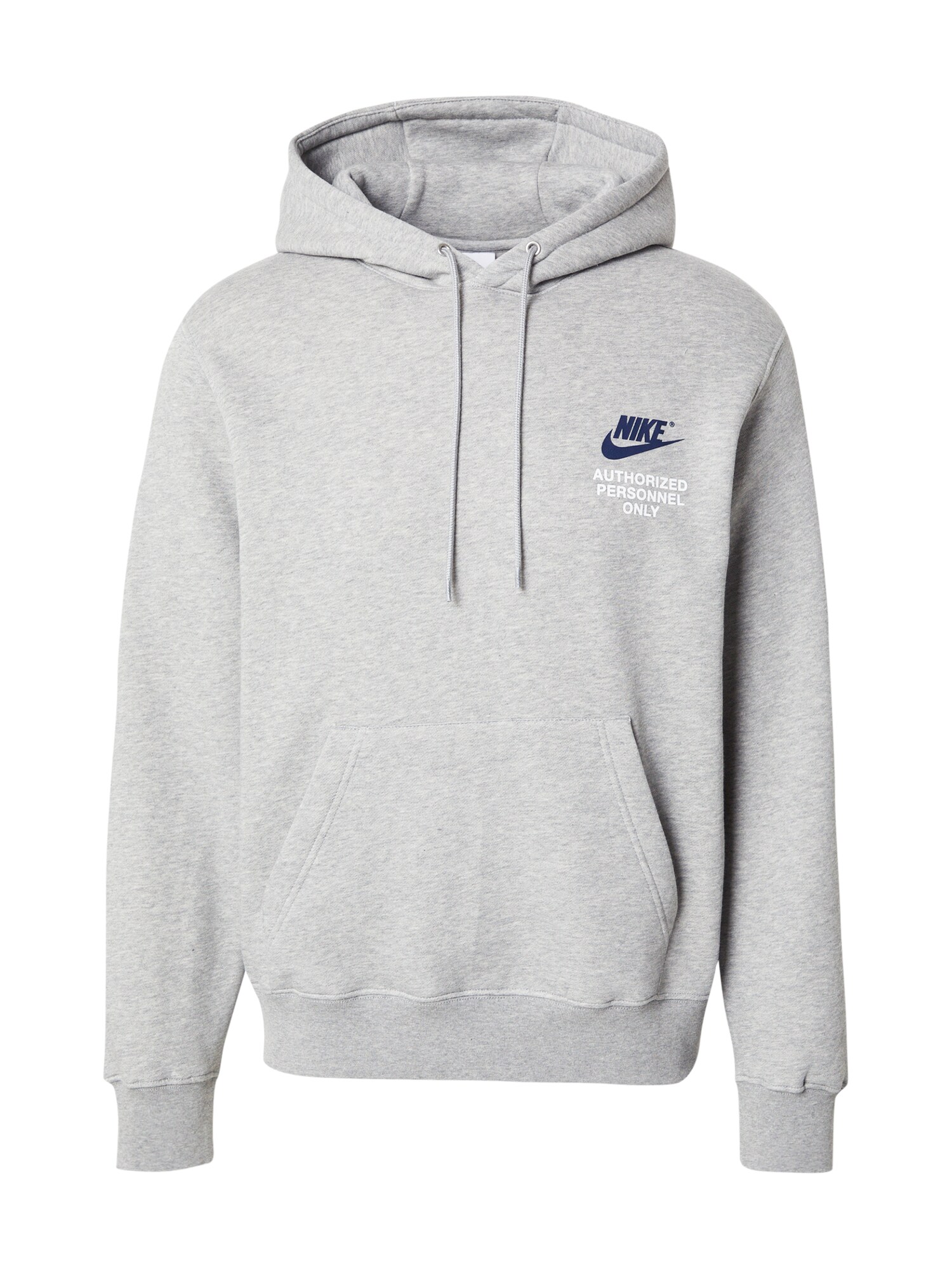 Nike Sportswear Mikina  námornícka modrá / sivá melírovaná / biela