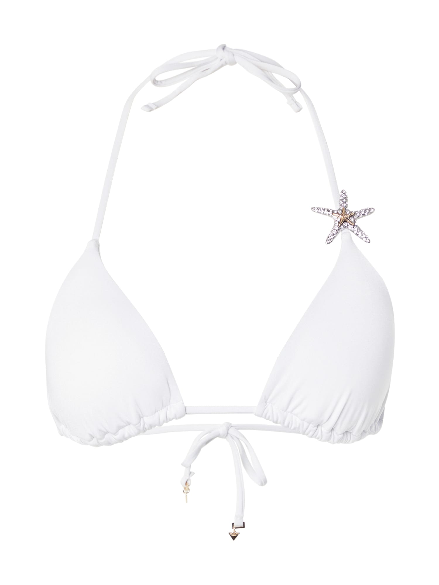 GUESS Bikini felső  arany / átlátszó / fehér akciós termékkép 1
