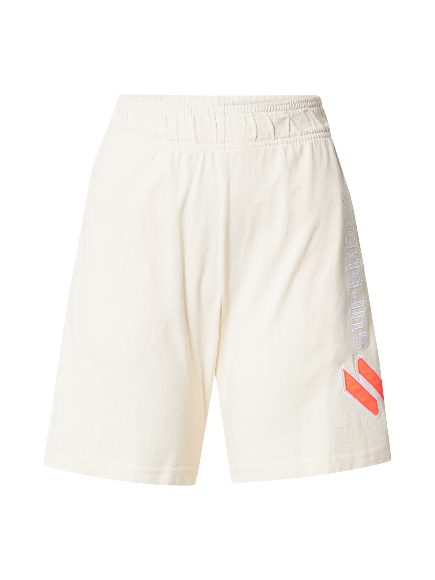 Superdry Nohavice 'Code'  tmavooranžová / biela / šedobiela