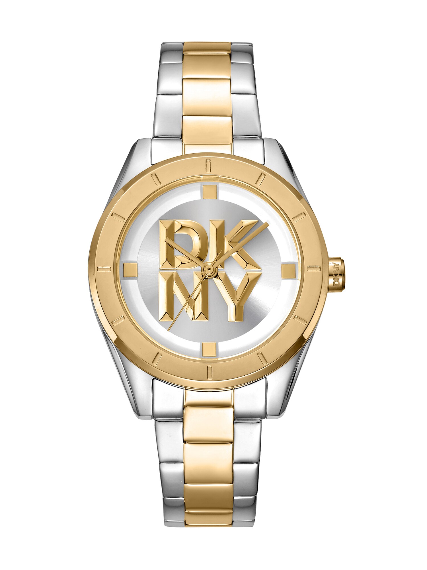 DKNY Quarzuhr 'Chambers Midi' gold / silber