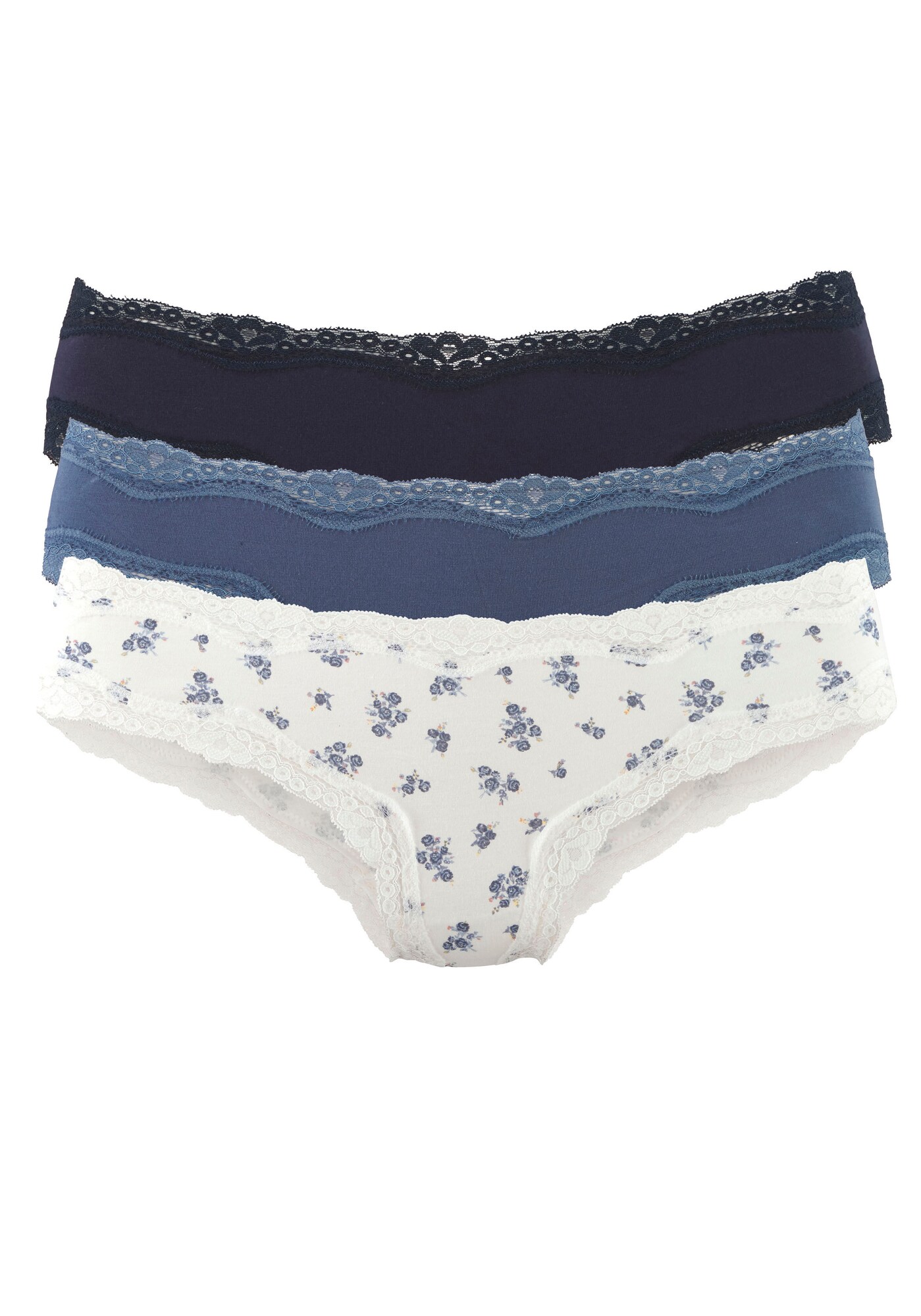 VIVANCE Slip  albastru / albastru închis / alb