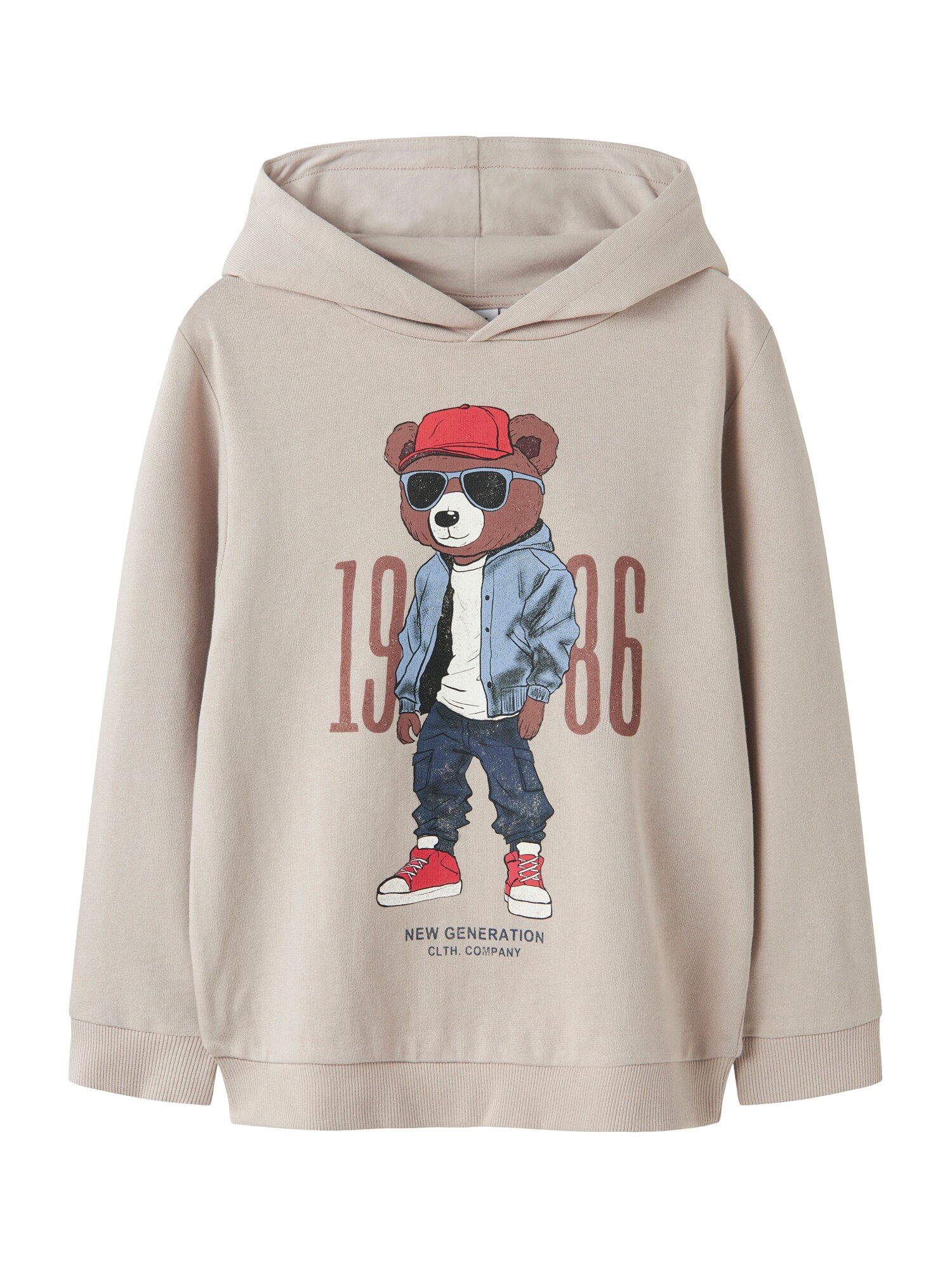 NAME IT Bluză de molton NKMDobs  albastru deschis / maro / grej / roșu