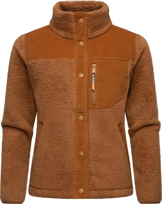 Ragwear Fleece jas ‘Appopis Block’ Bruin