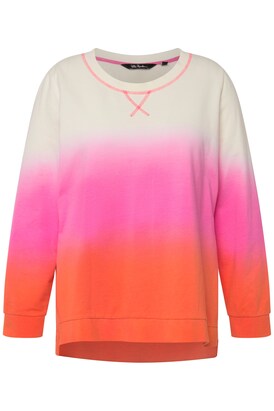 Ulla Popken Sweatshirt Oranje / Pink / Wit