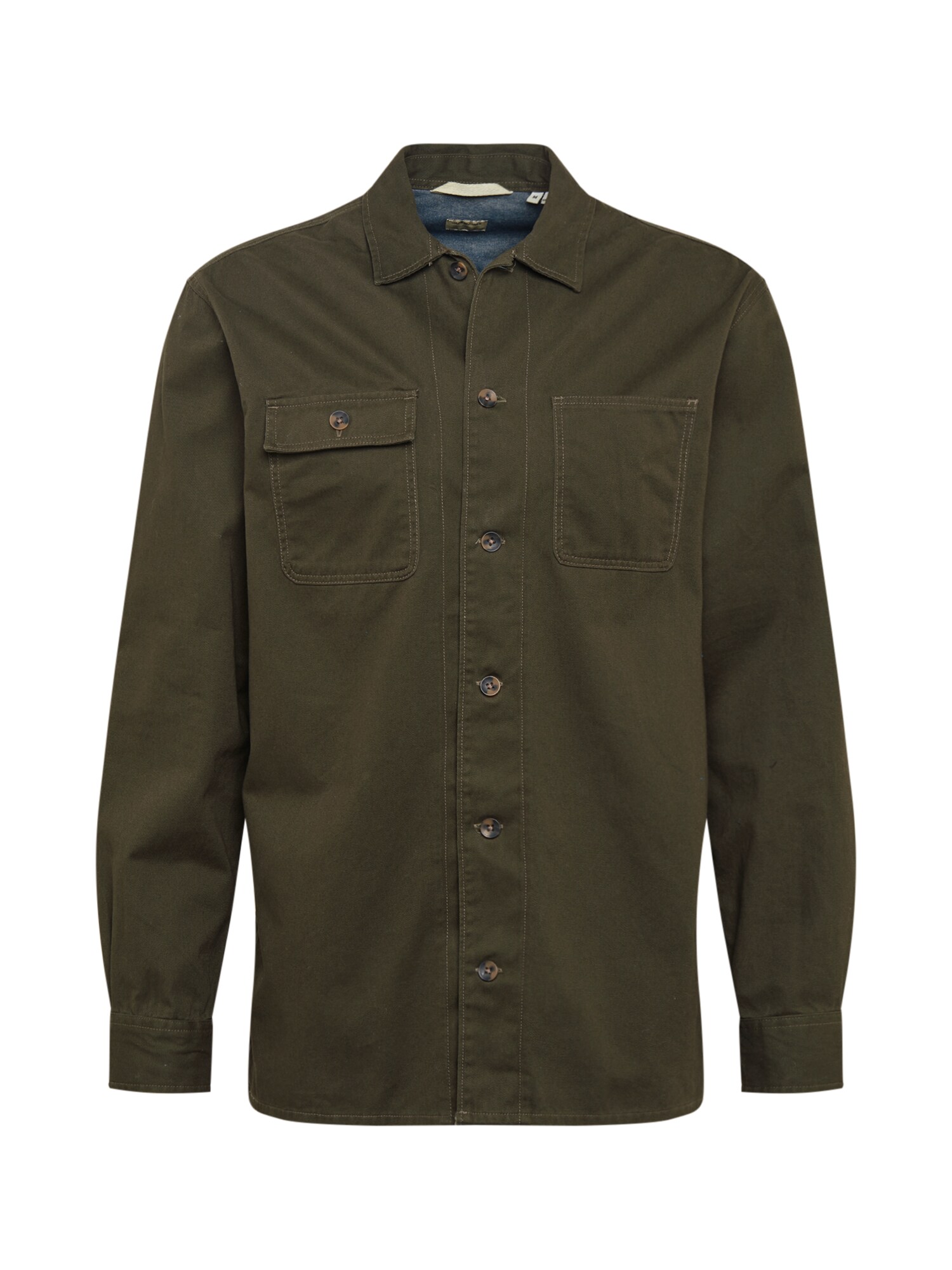 JACK & JONES Dalykiniai marškiniai 'RUSSEL'  tamsiai žalia