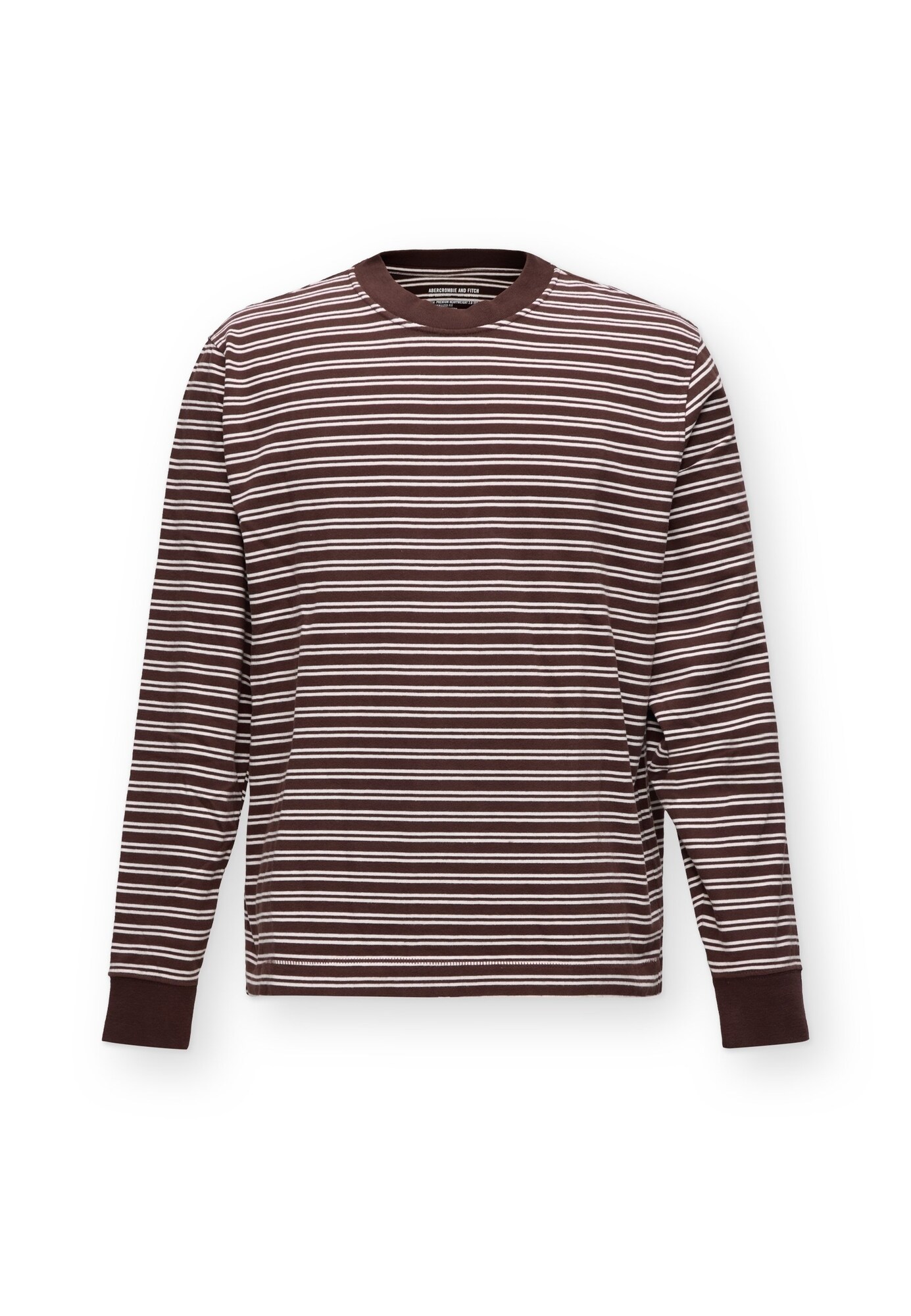 Abercrombie & Fitch Camiseta chocolate / blanco – imagen 1