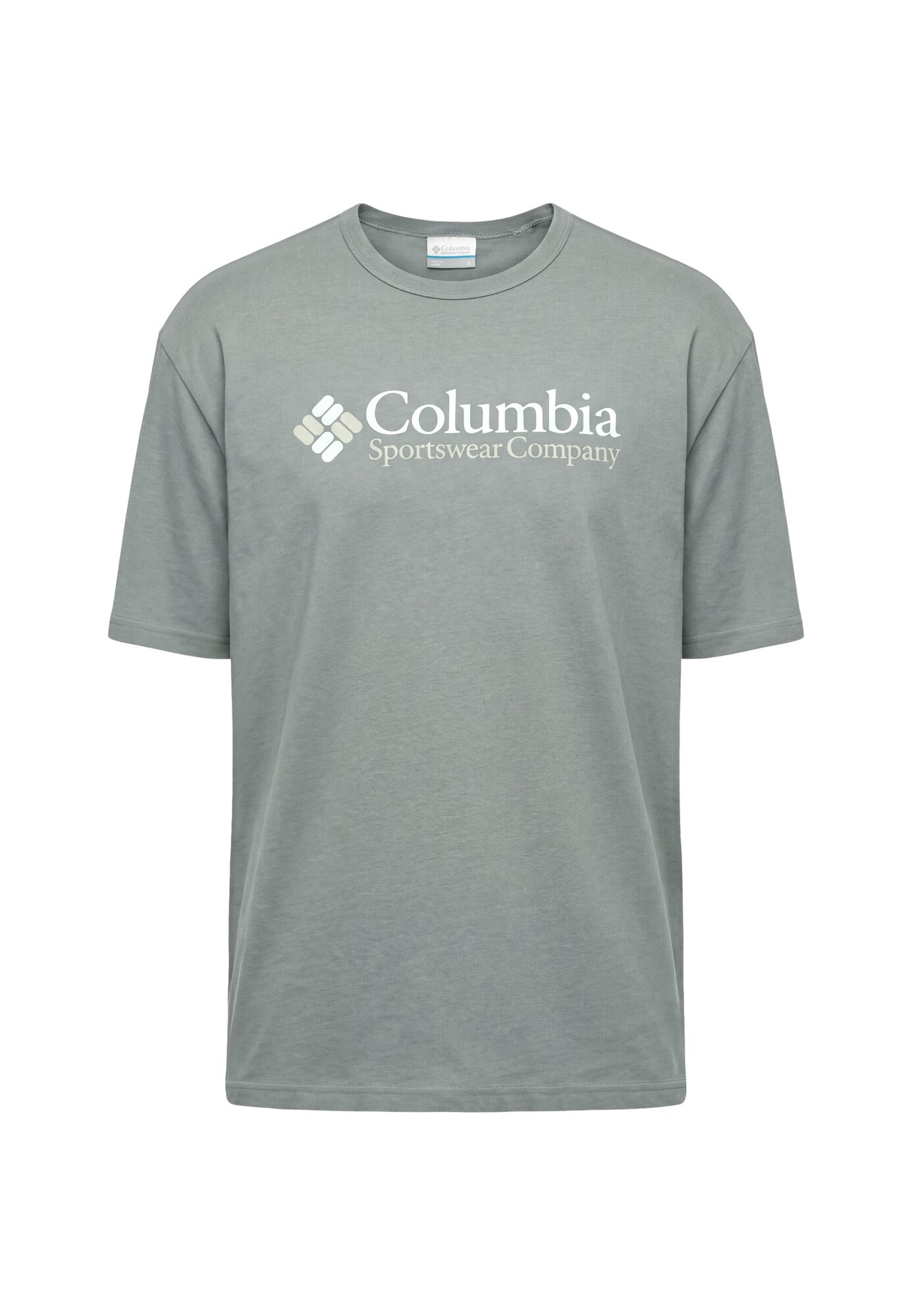 COLUMBIA Tricou funcțional verde deschis / alb