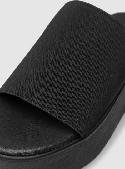 Nichole Black Leather Sandals