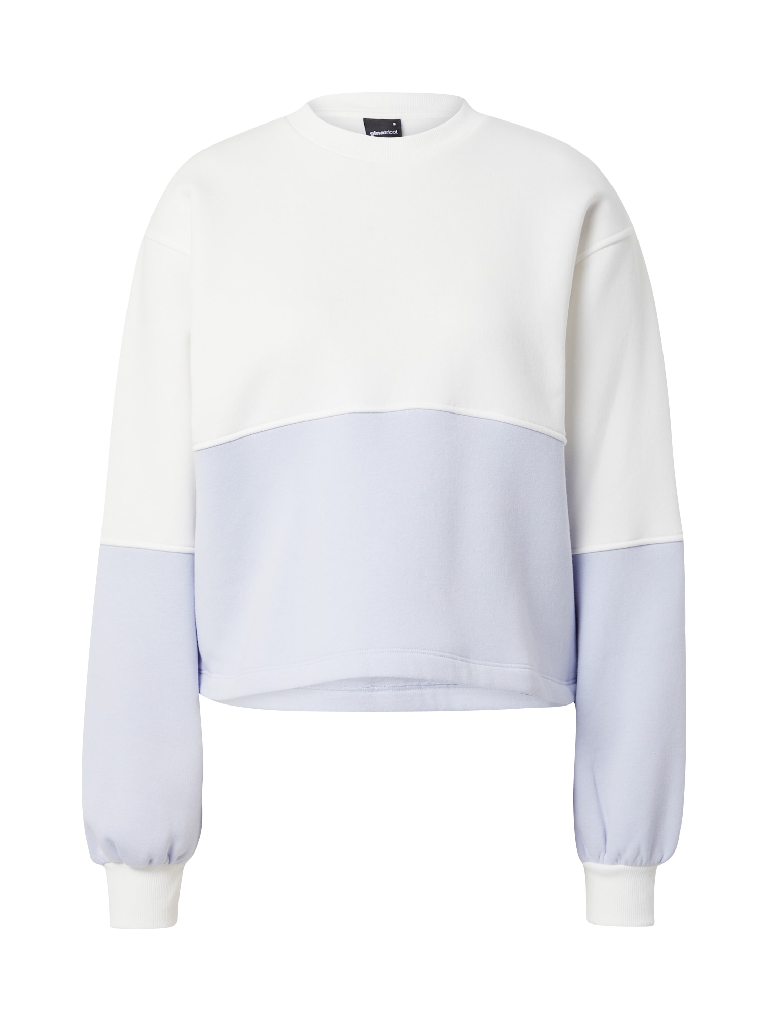 Gina Tricot Sweater majica  svijetloplava / bijela