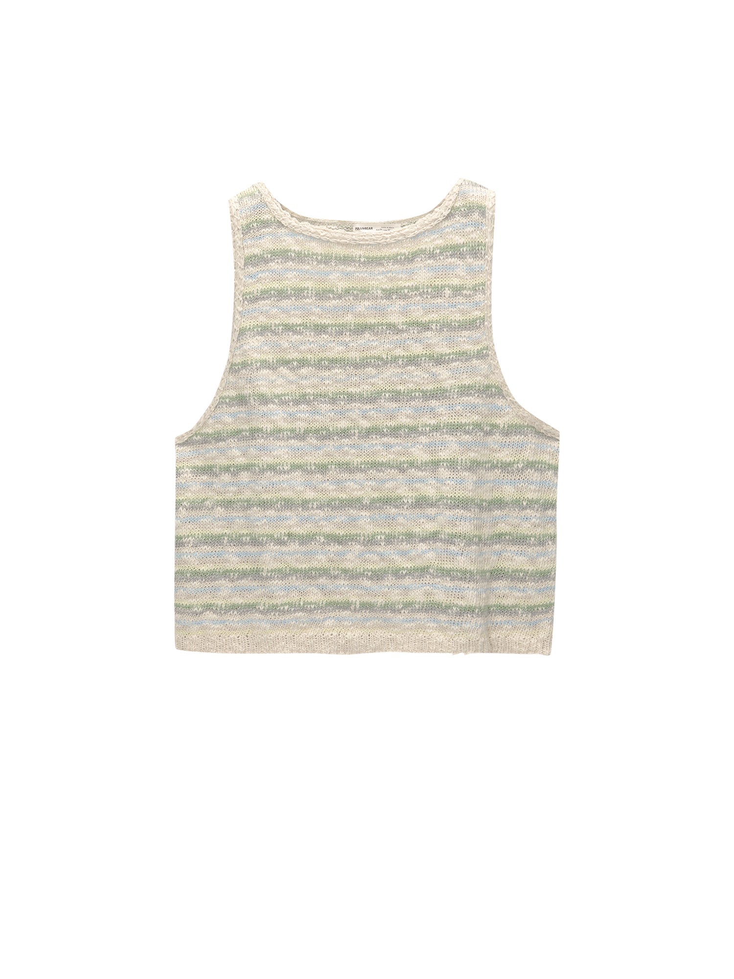 Pull&Bear Stick felső  bézs / világoskék / világoszöld / sötétlila akciós termékkép 1