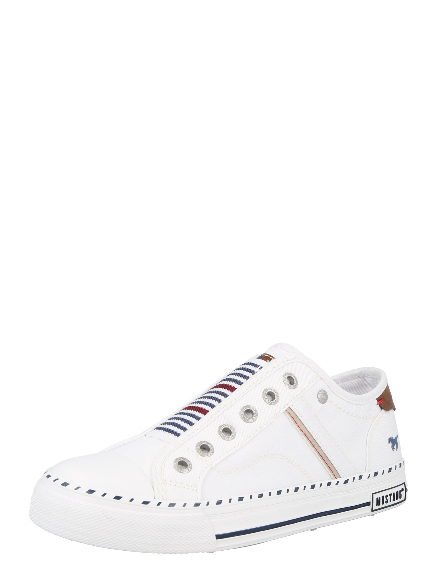 MUSTANG Sneaker low  albastru / maro / roşu închis / alb