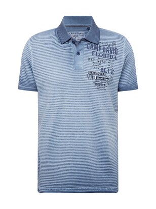 camp david Shirt Blauw / Nachtblauw / Pastelblauw