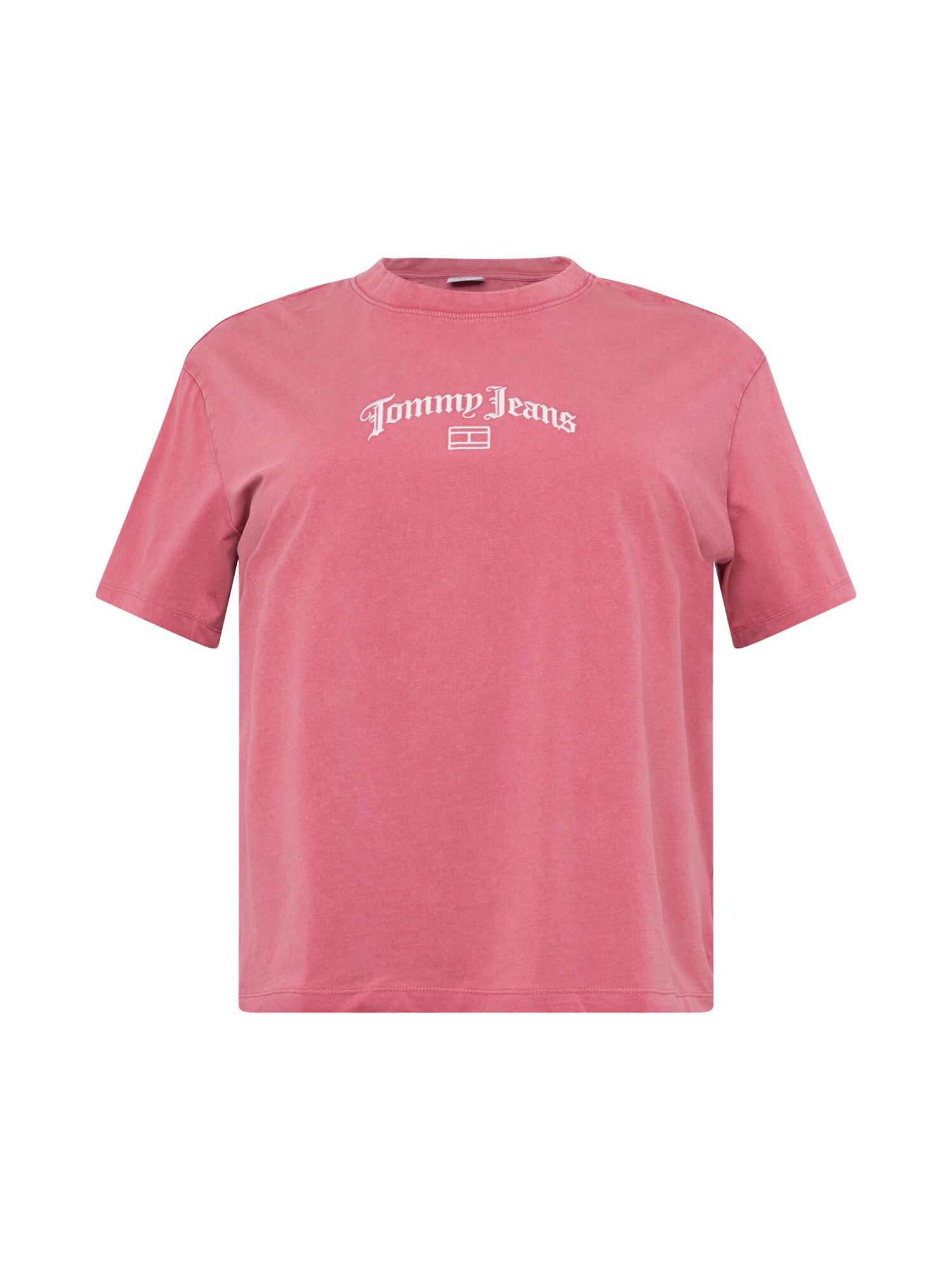 Tommy Jeans Curve Majica  staro roza / bela