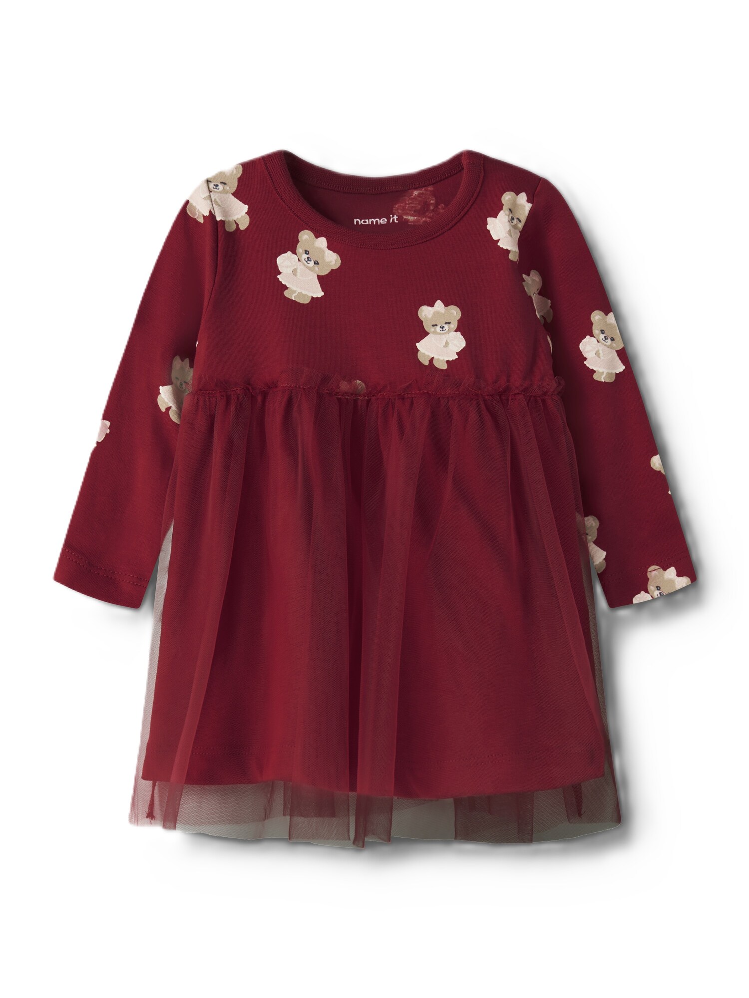 NAME IT Rochie NBFRatia bej / roz / roșu