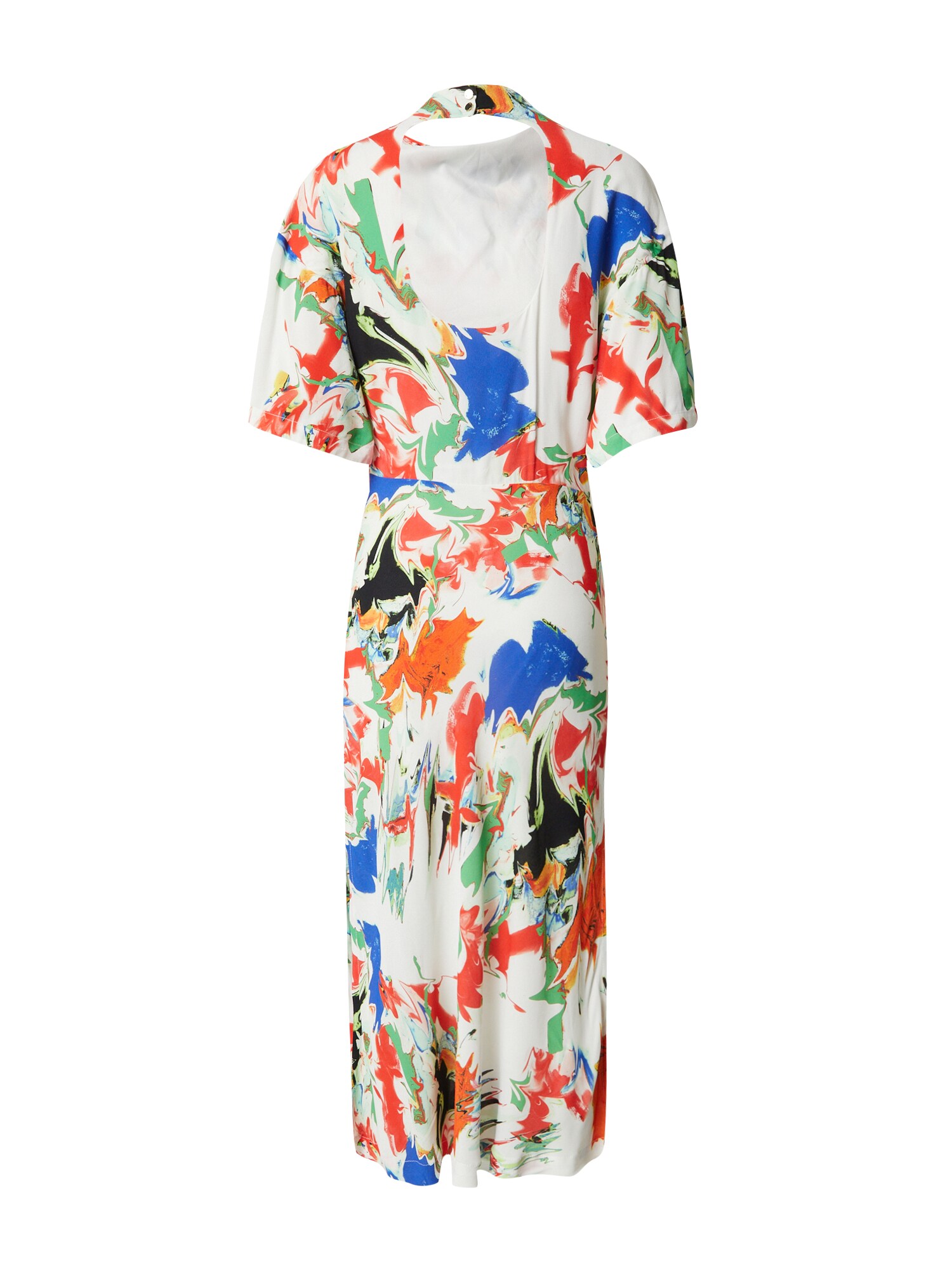 Karen Millen Šaty modrá / oranžová / oranžovo červená / biela (obrázok 6)