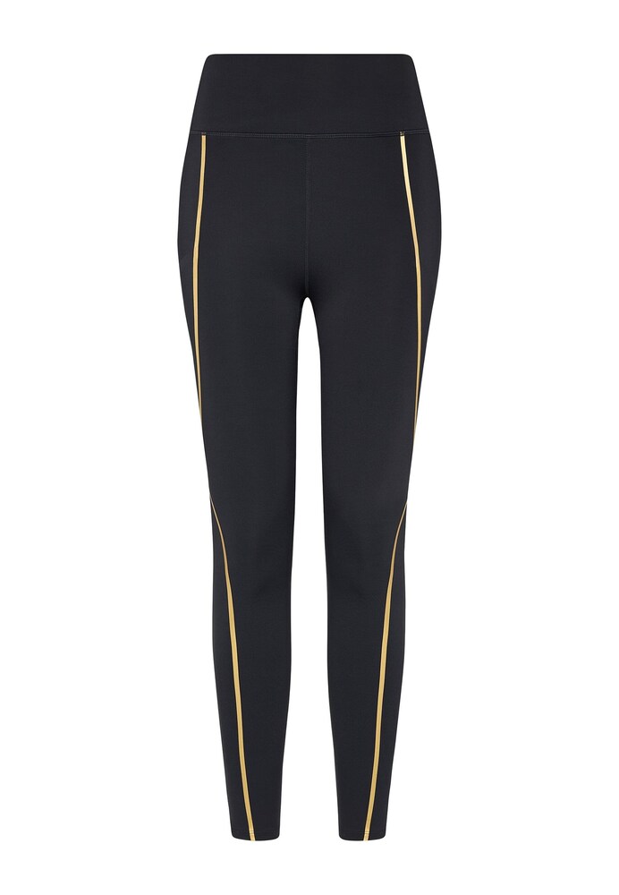Born Living Yoga Leggings 'Gold' Damen Größe XL schwarz / weiß