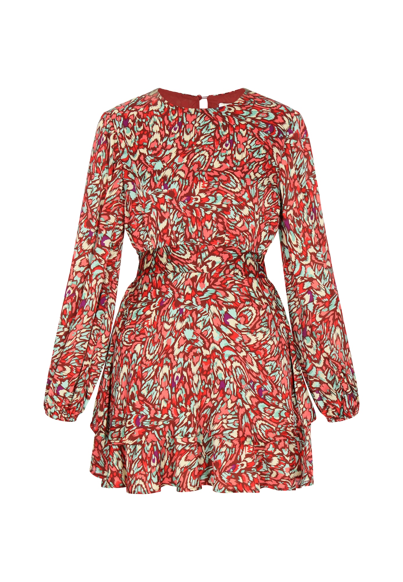 IZIA Vestido  beige claro / menta / rojo carmesí / rojo pastel