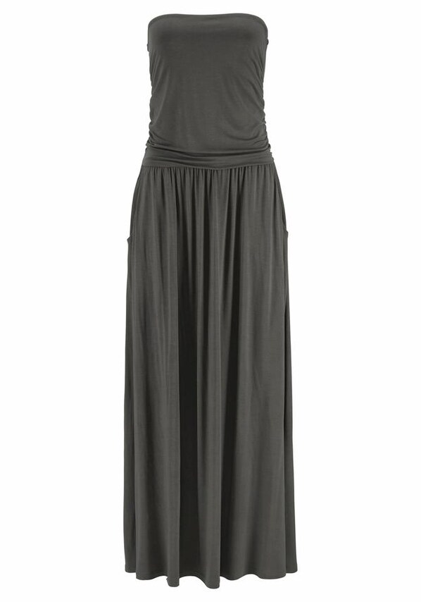 LASCANA, Ruha 'LS Maxikleid Python', zöld, 4 kép a 4 közül