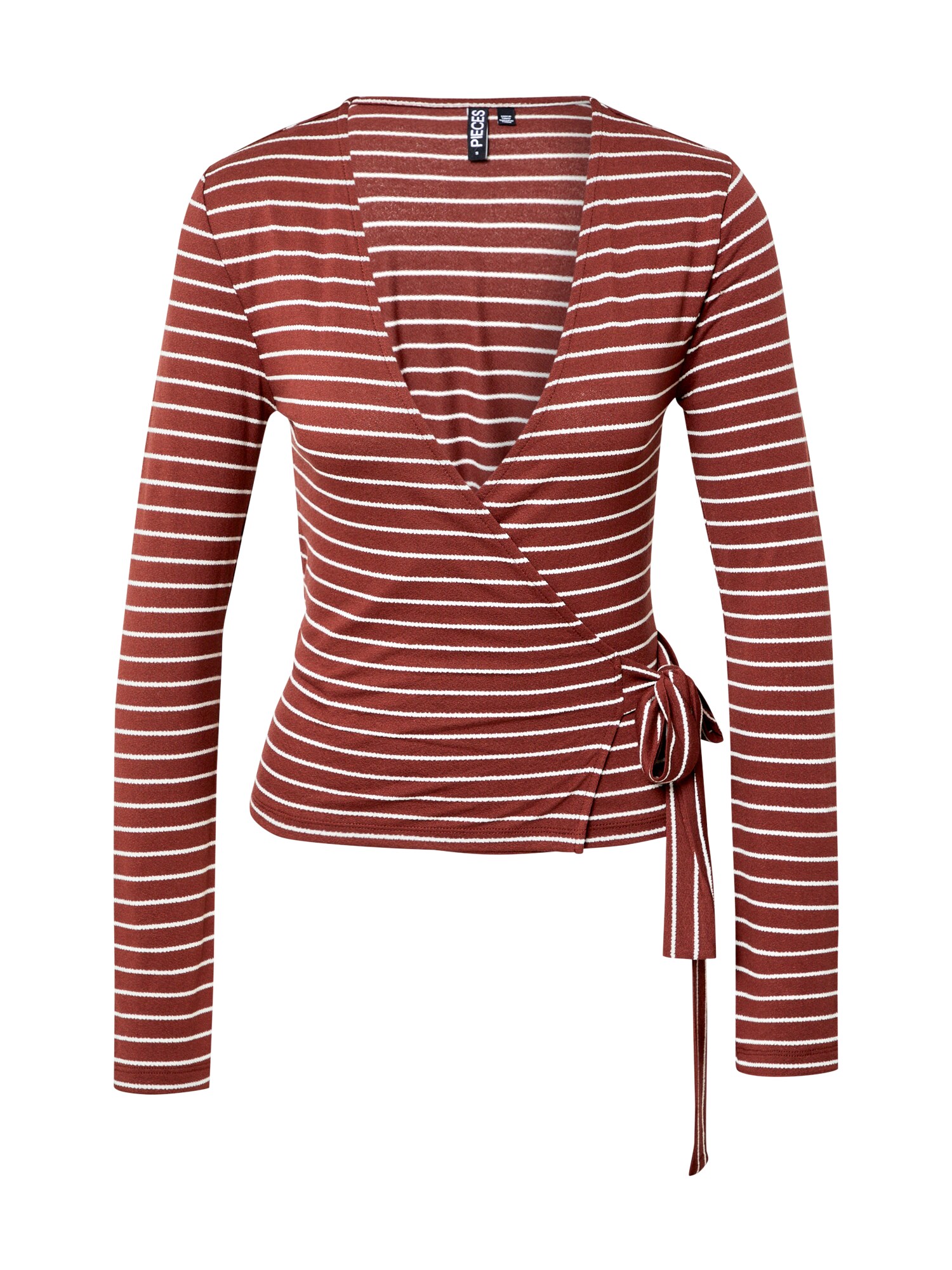 PIECES Tricou TENNA  sângeriu / alb