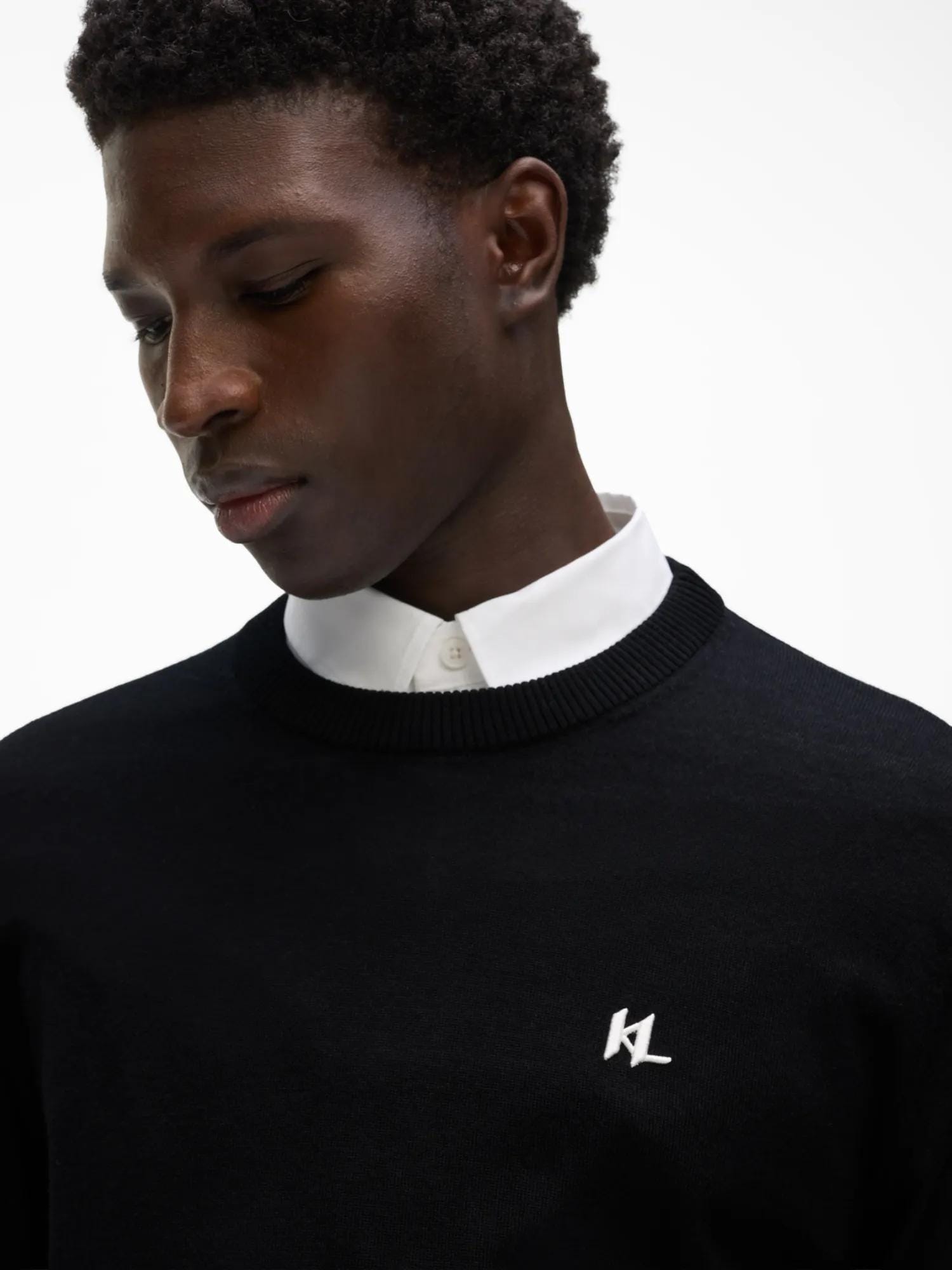 Karl Lagerfeld Jersey negro / blanco – imagen 8