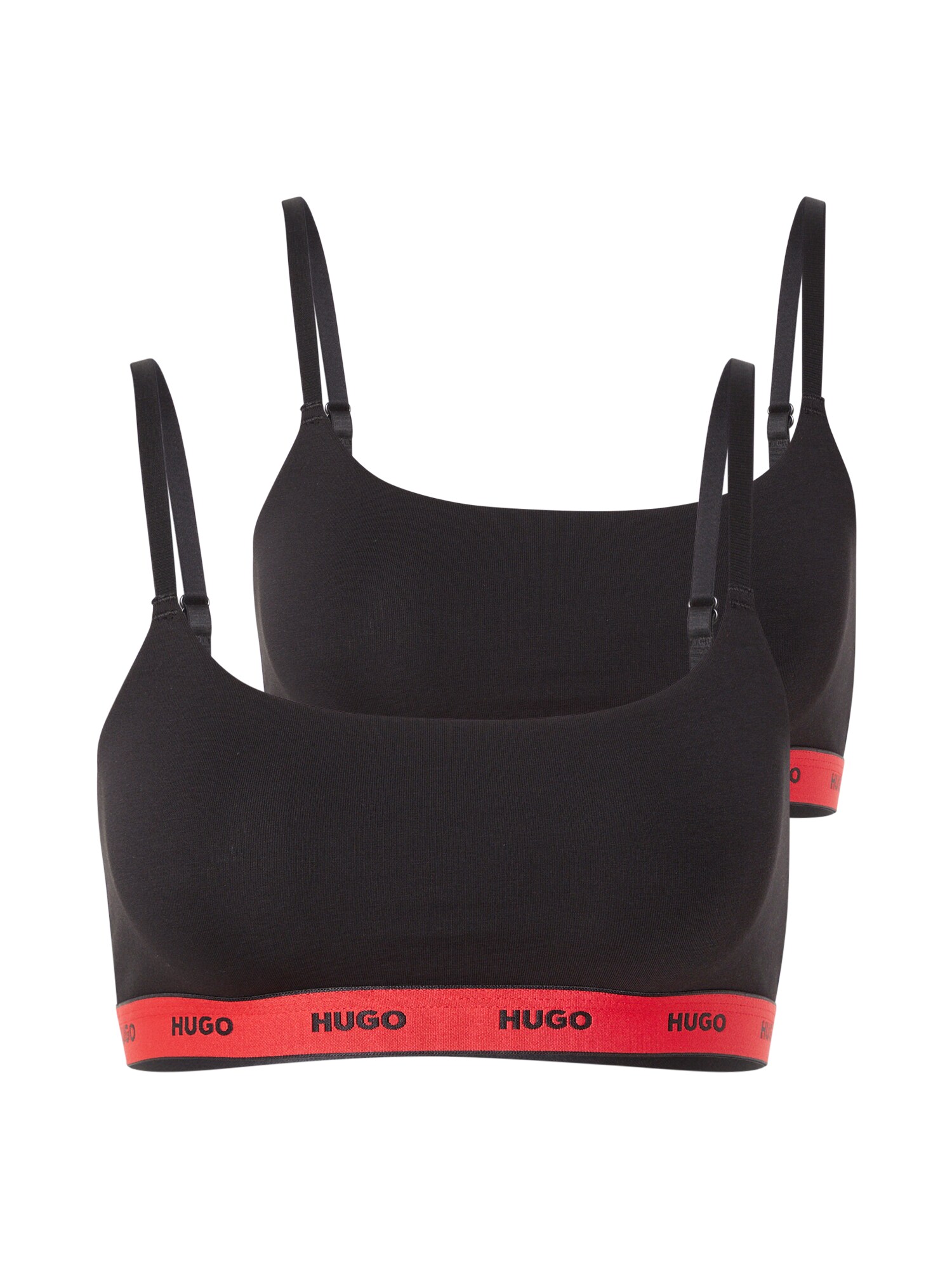 HUGO Sutien  roșu / negru