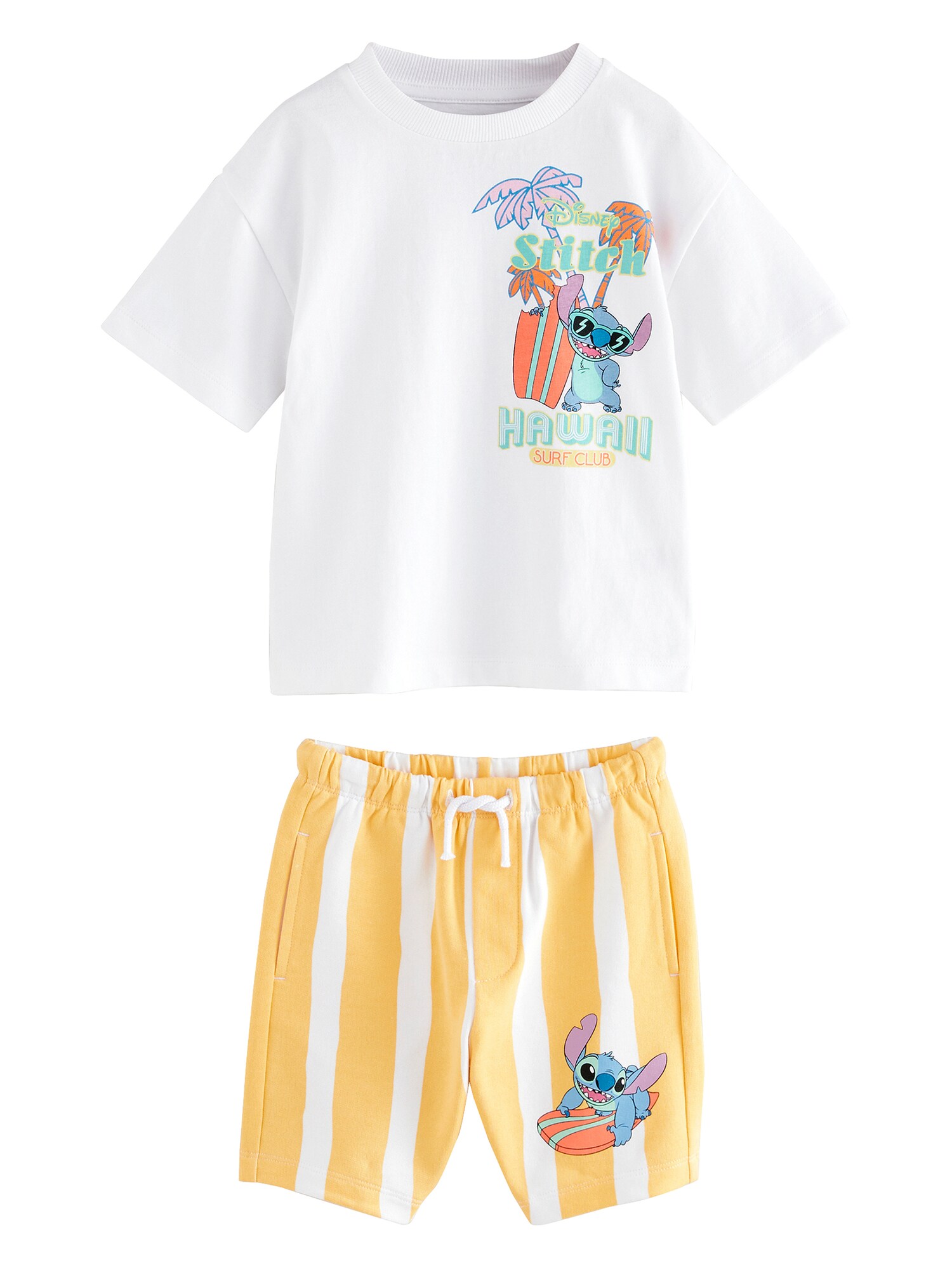 Next Set Lilo and Stitch  albastru aqua / albastru deschis / galben curry / alb