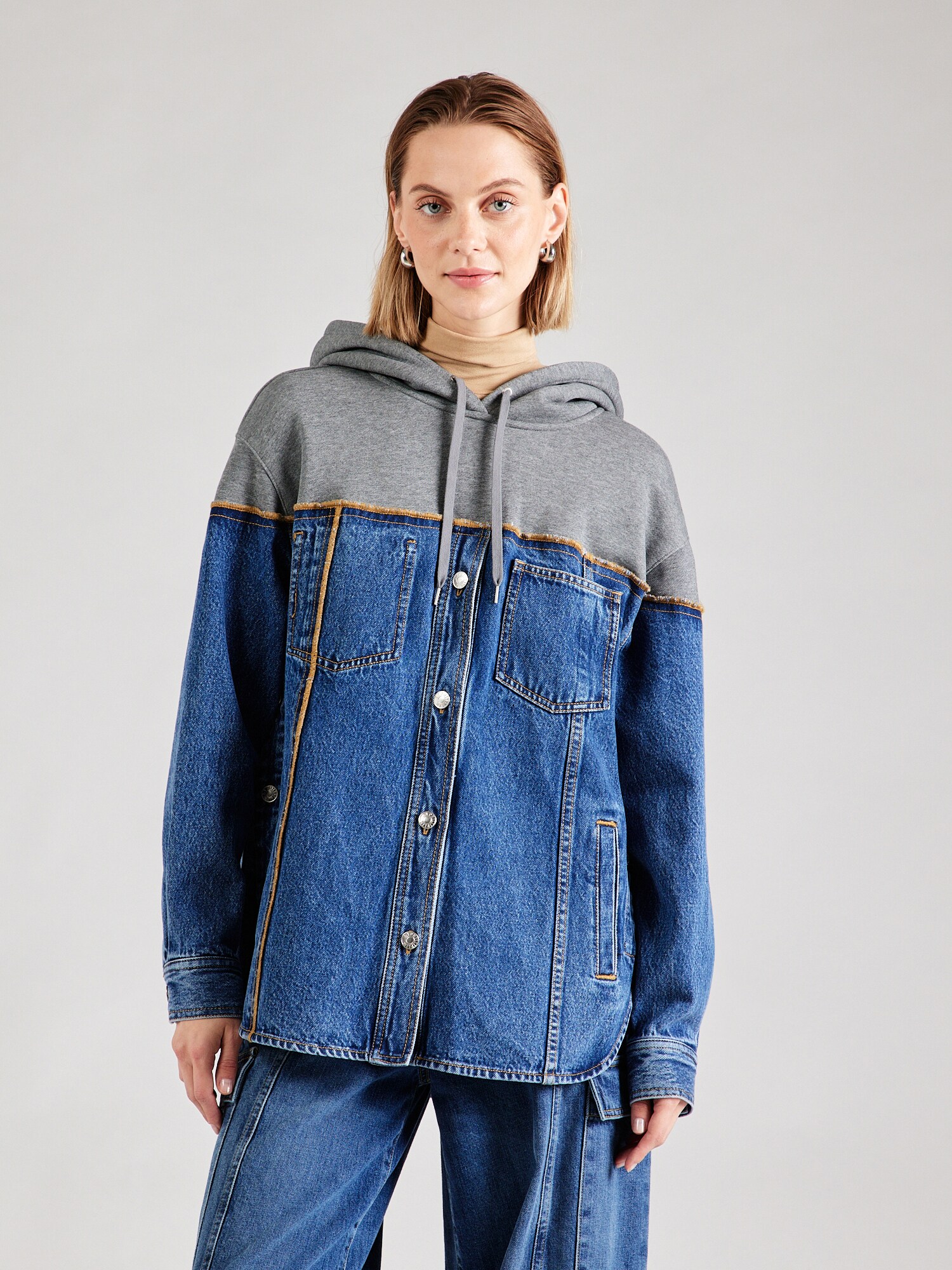 3.1 Phillip Lim Tréning póló  kék / szürke melír termék 2. képe
